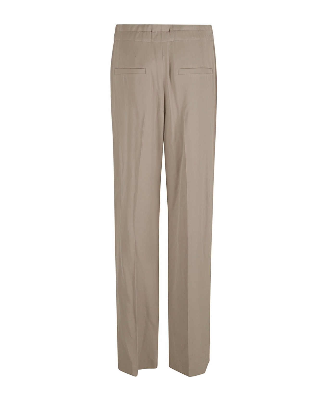 Fluid Wool Straight Leg Trousers - 2
