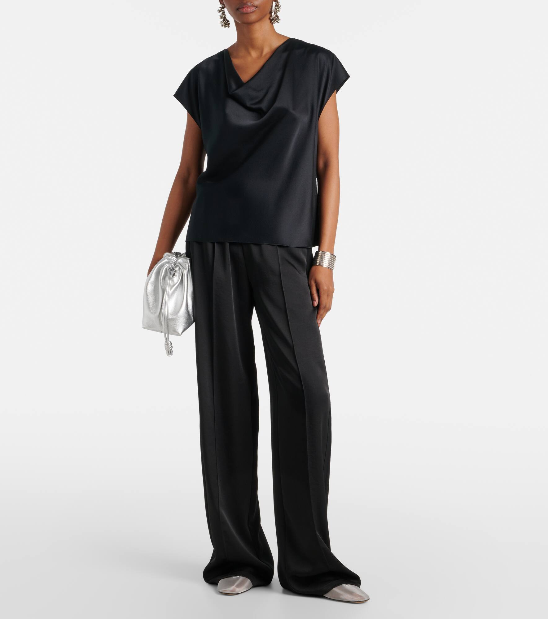 Mid-rise wide-leg pants - 2