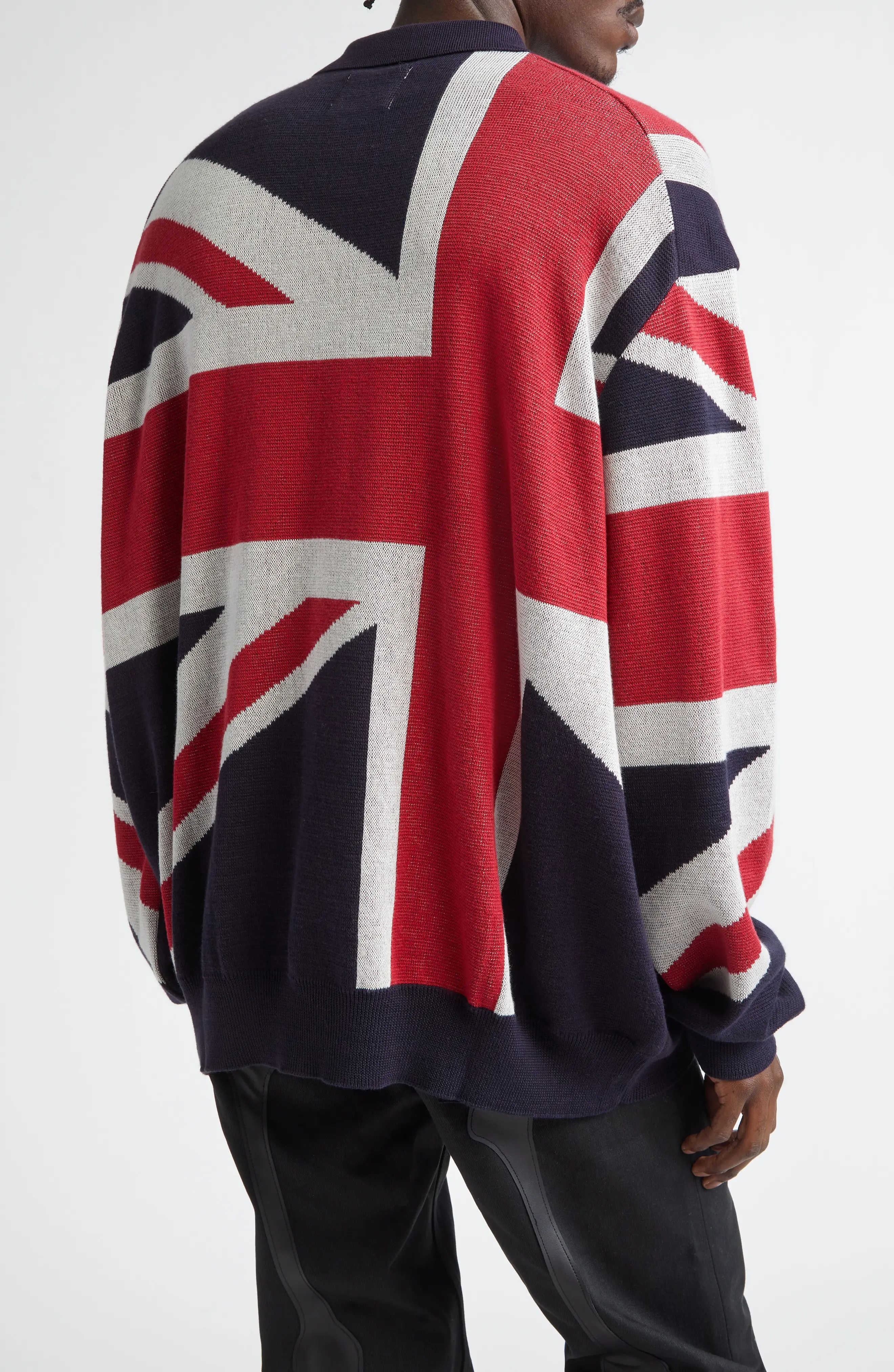 Union Jack Cotton Polo Sweater - 2