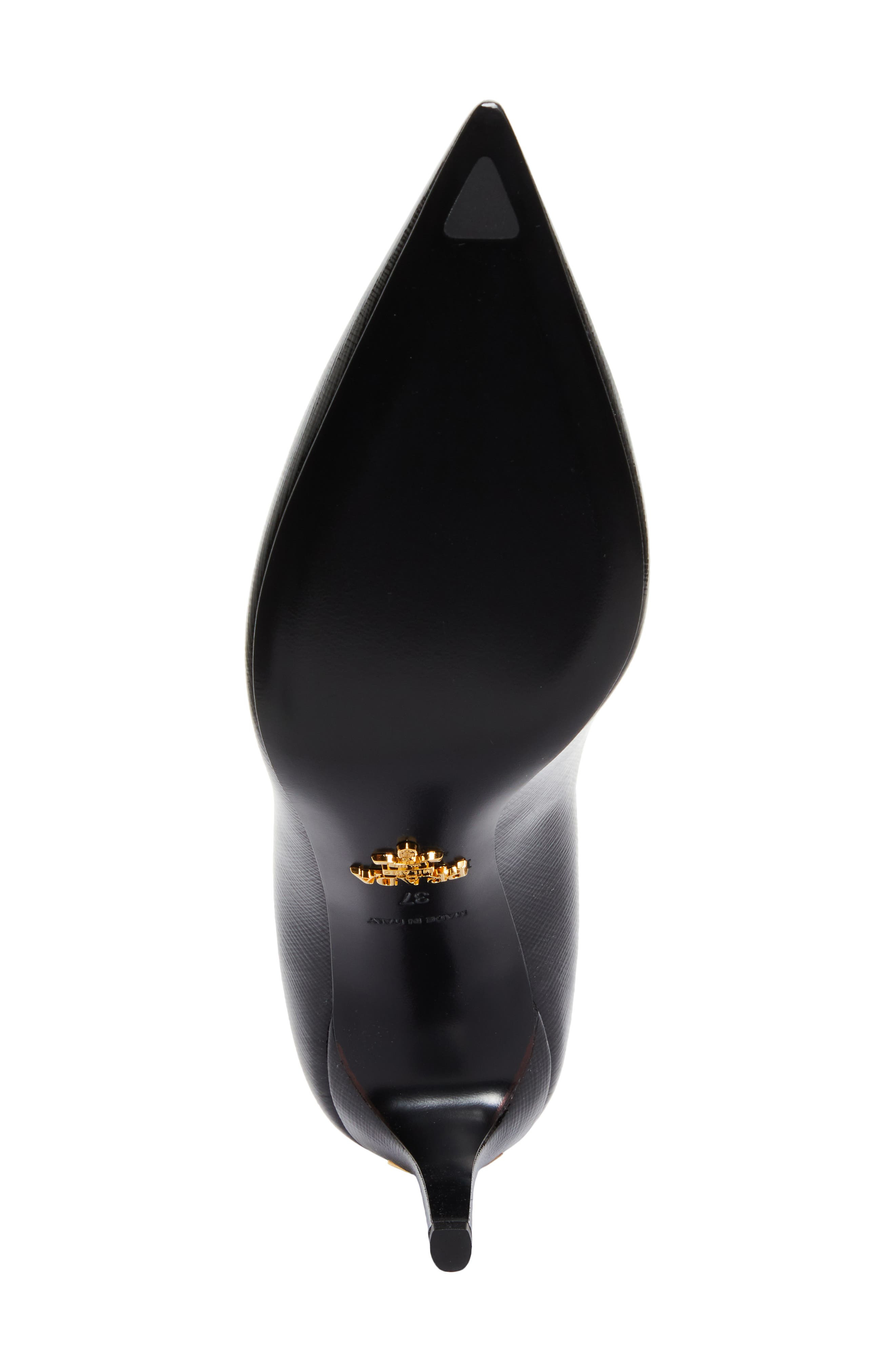 Prada Saffiano Leather Pump in Nero at Nordstrom - 6