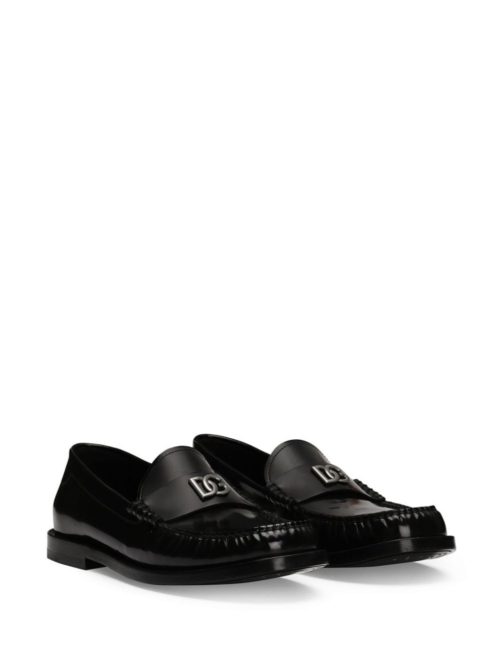logo-plaque loafers - 2