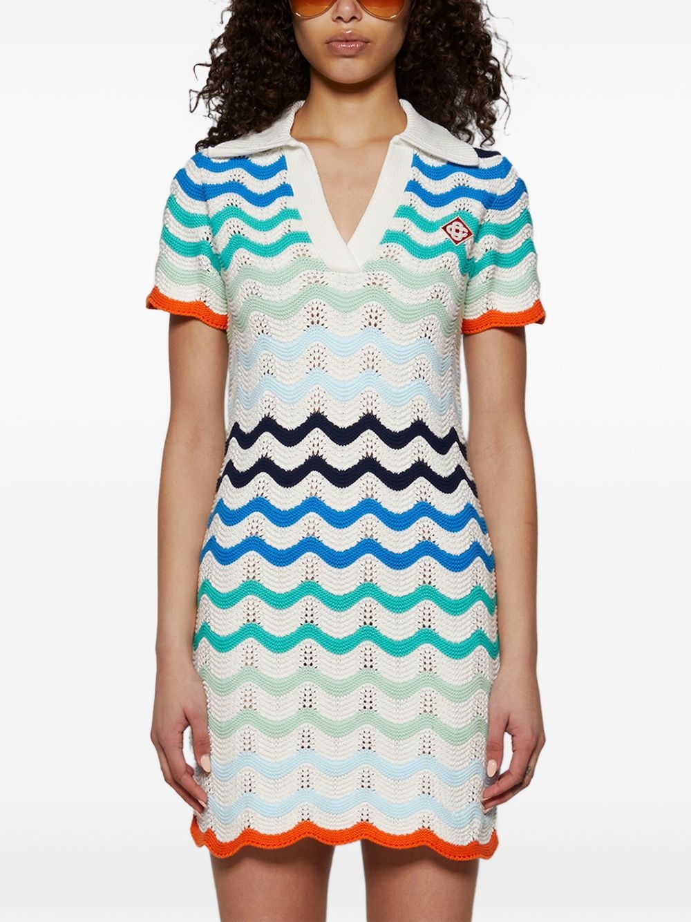 crochet-knit dress - 2