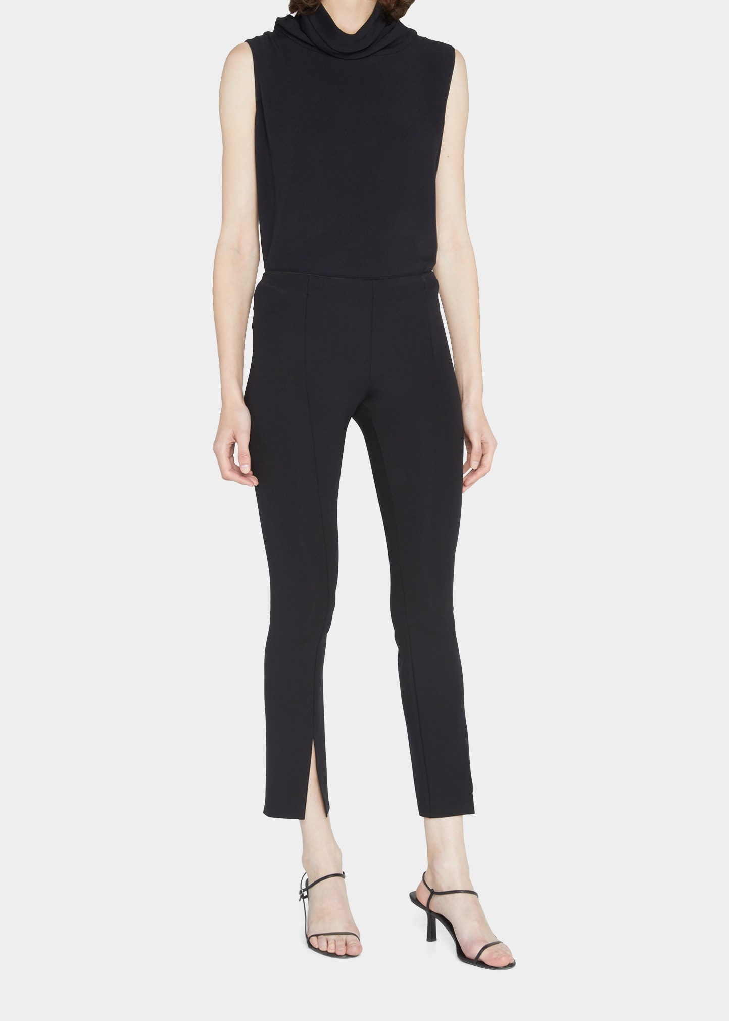 Thilde Slit-Front Skinny Pants - 3