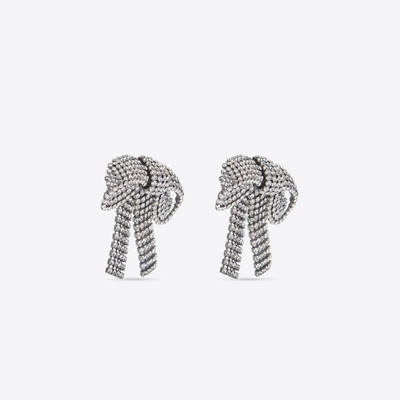 BALENCIAGA Women's Bow Earrings in Silver outlook