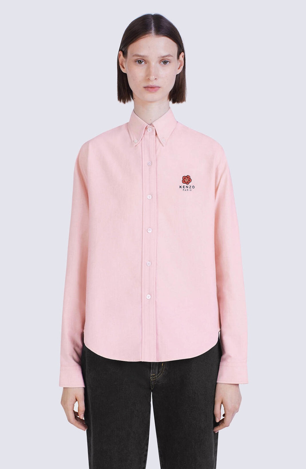 'BOKE FLOWER' crest slim-fit shirt - 5