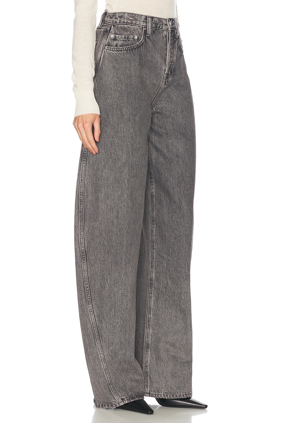x Emily Gemma Paola Barrel Leg Jean - 2