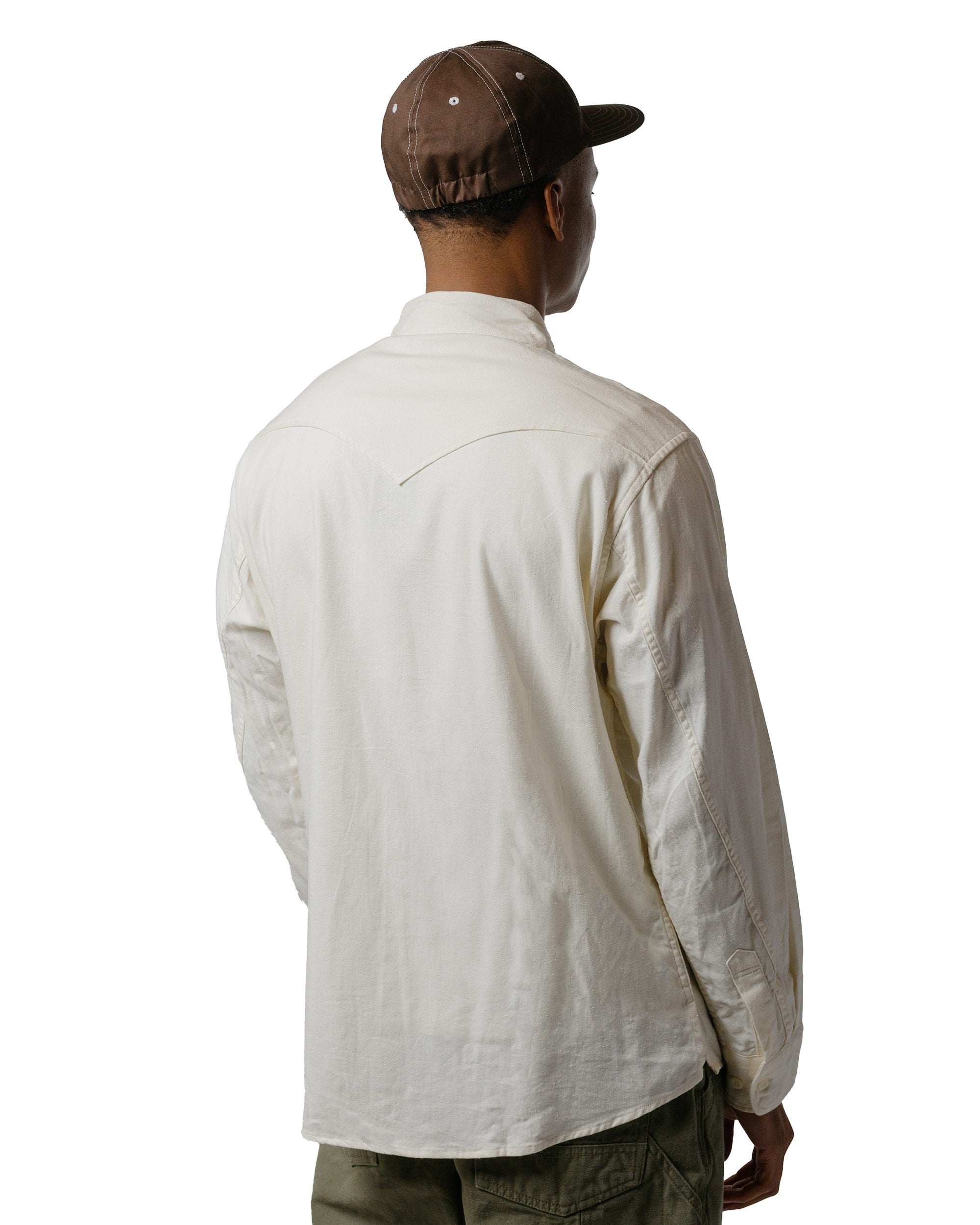Explorer Shirt Cotton Silk Nep Twill Off White - 3