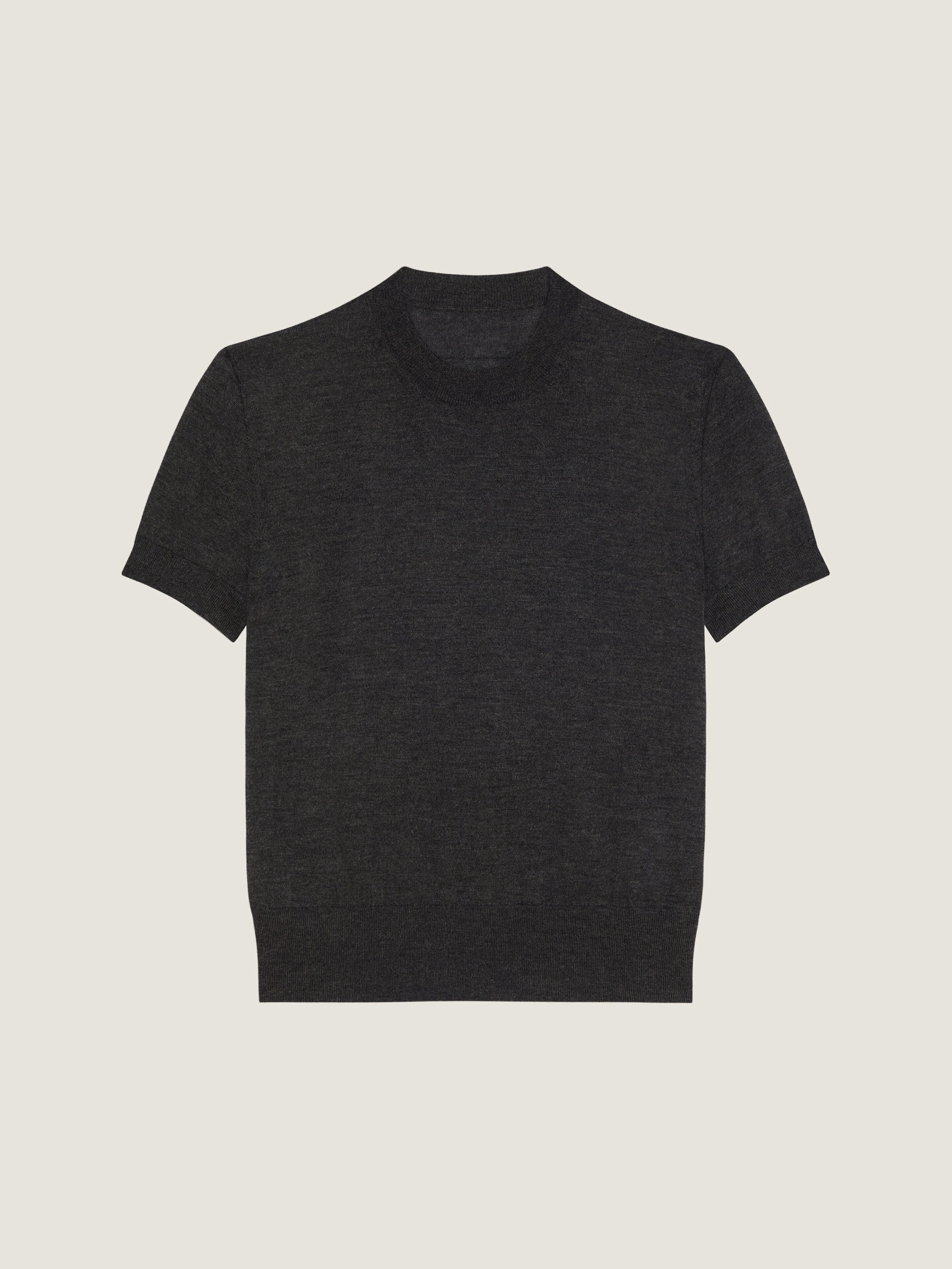 SHORT-SLEEVED SWEATER IN CASHMERE - 1