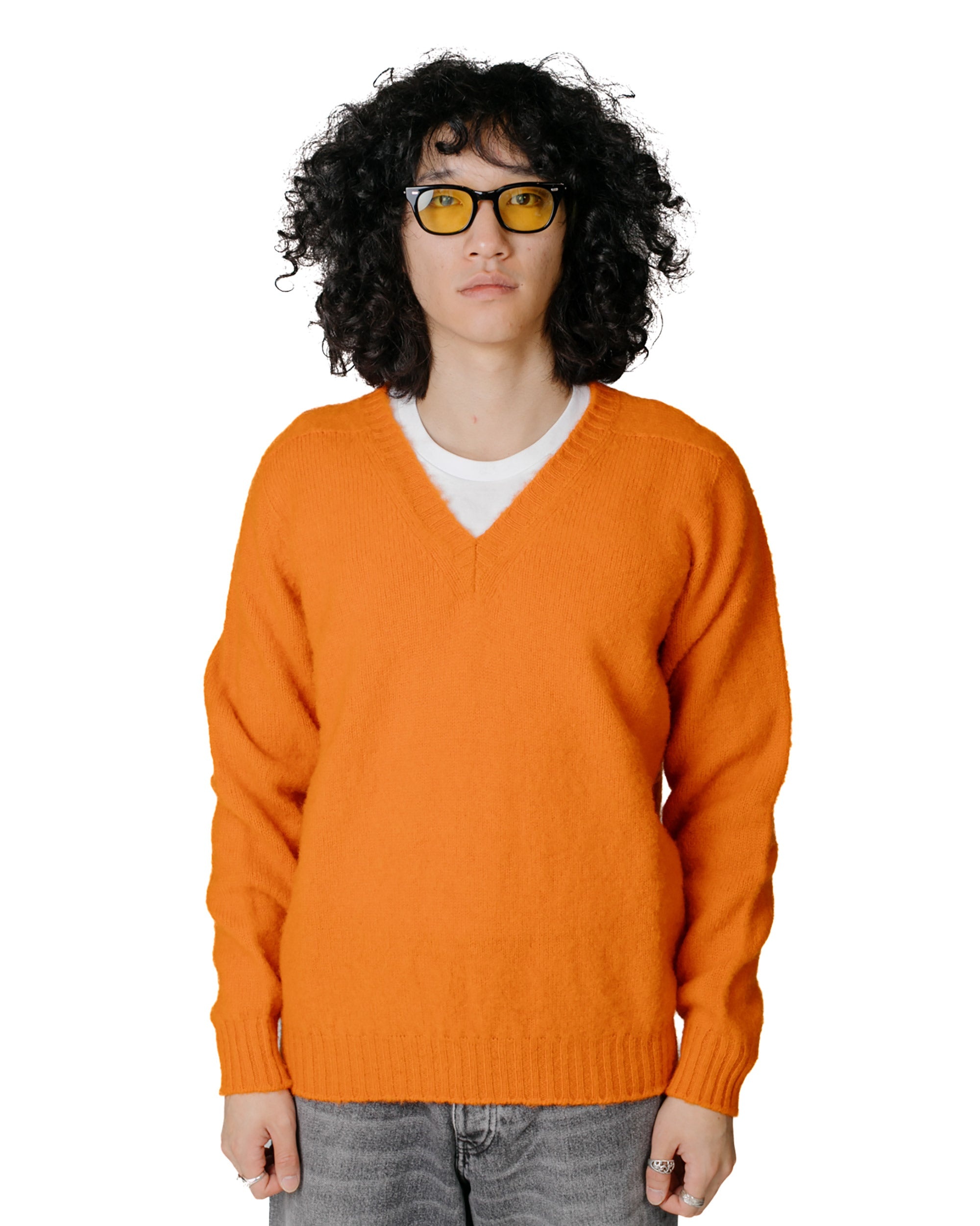Shaggy Bear V Neck Tangerine Dream - 2
