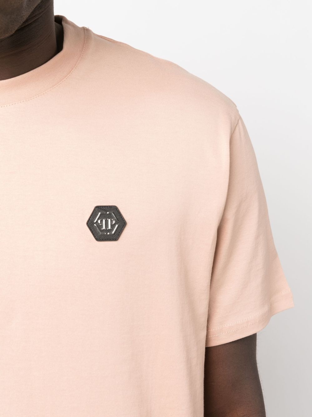 logo-patch cotton T-shirt - 5