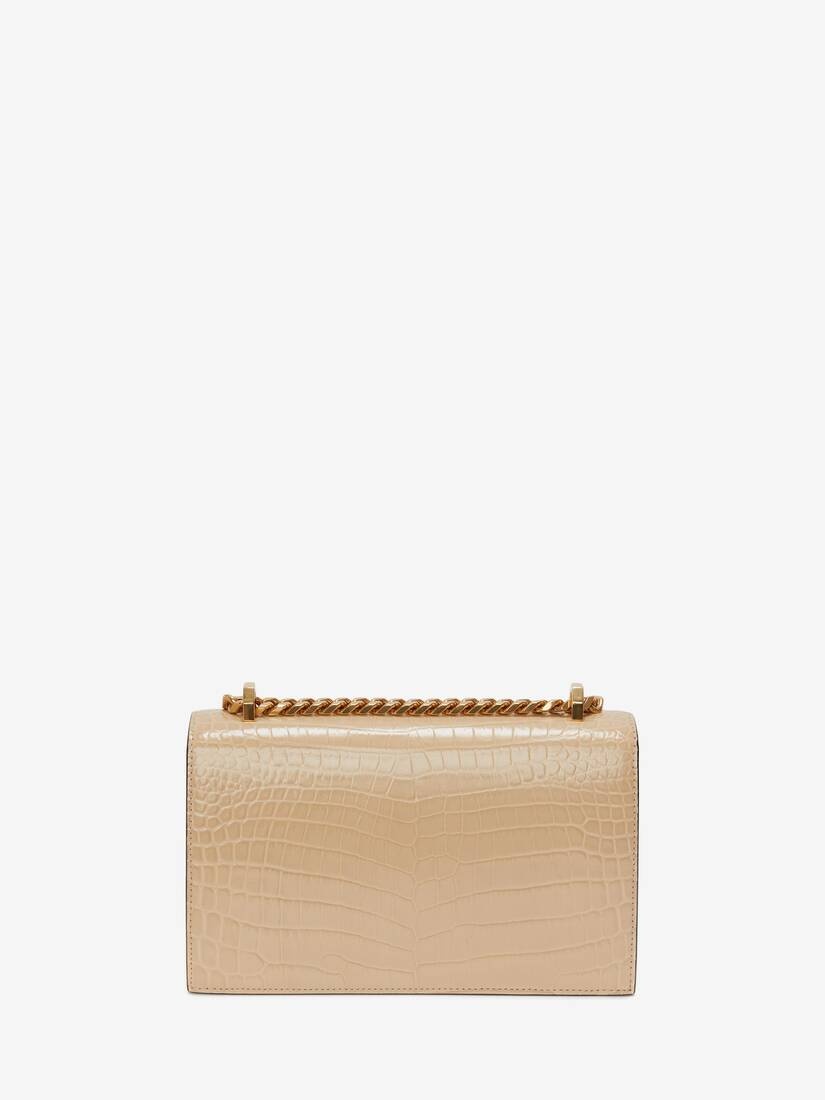Jewelled Satchel in Sand - 3