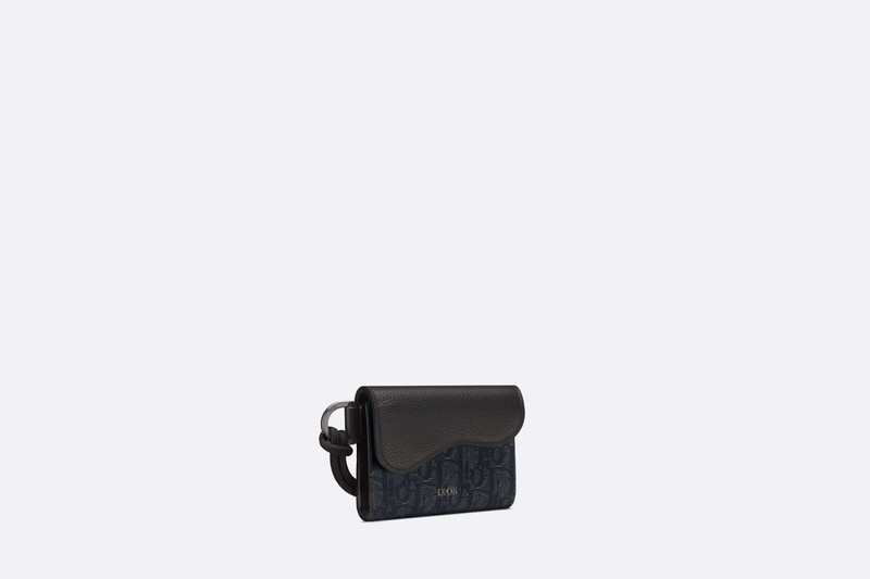 Dior Saddle Flap Card Holder outlook