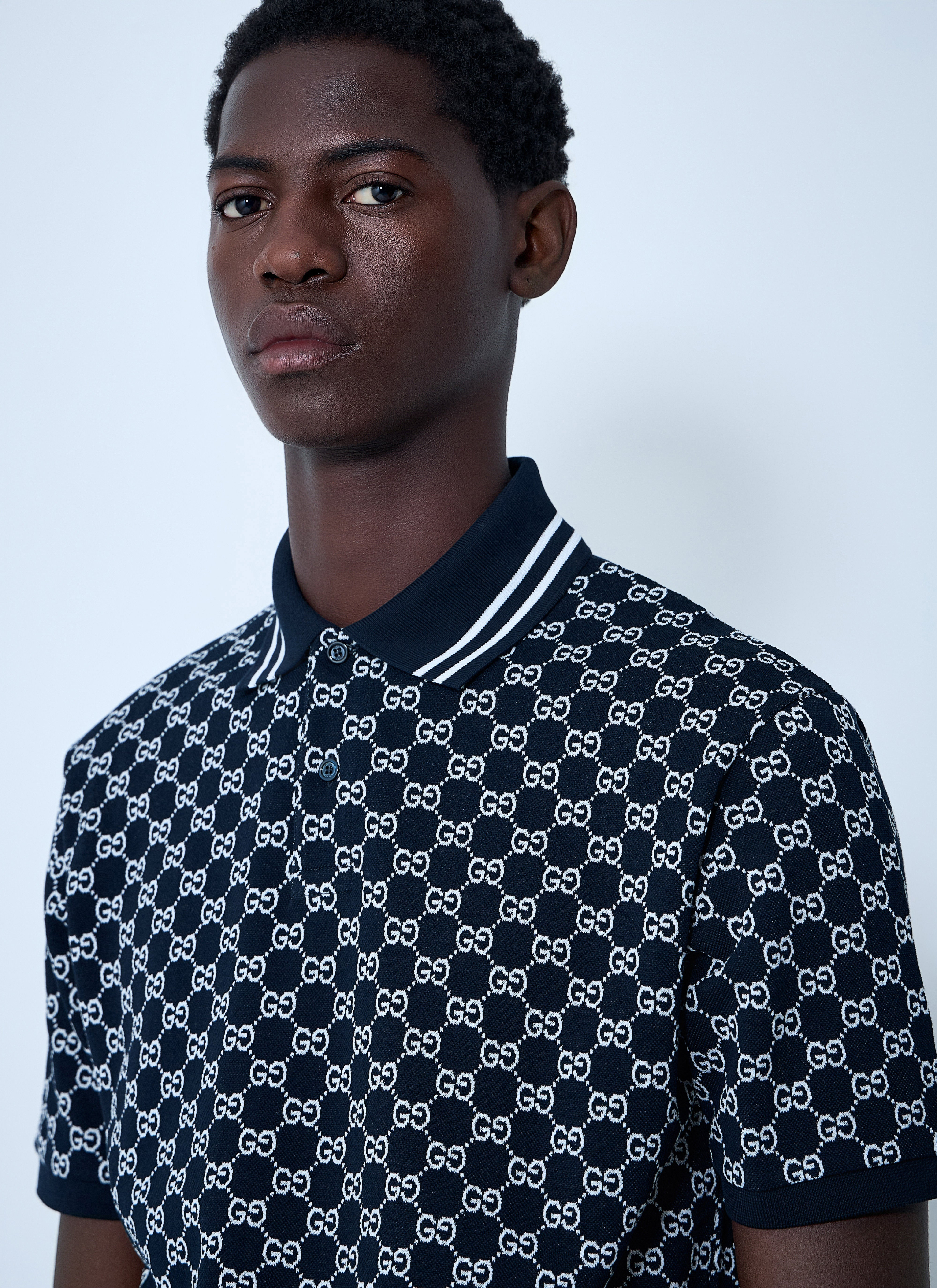 Gucci Men Interlocking G Polo Shirt - 5