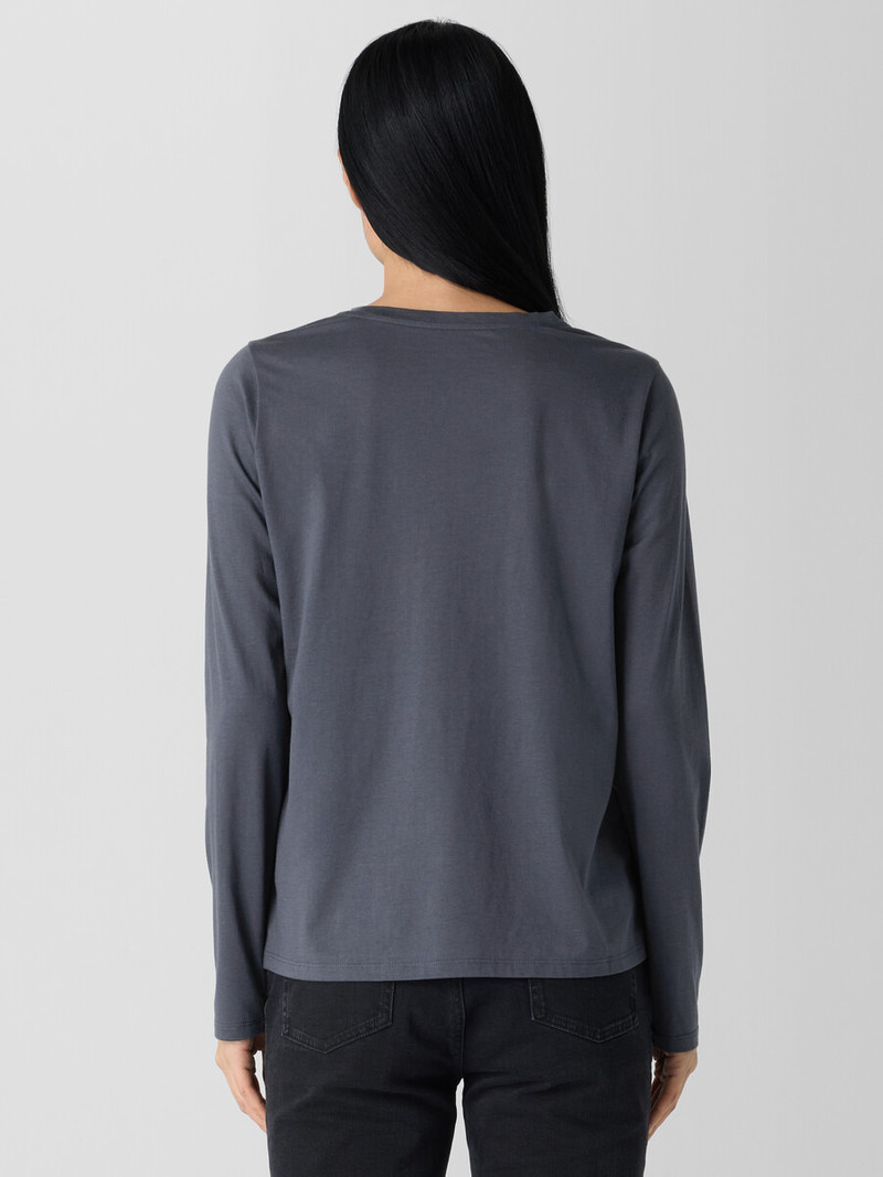 Organic Pima Cotton Jersey Long-Sleeve Tee 4