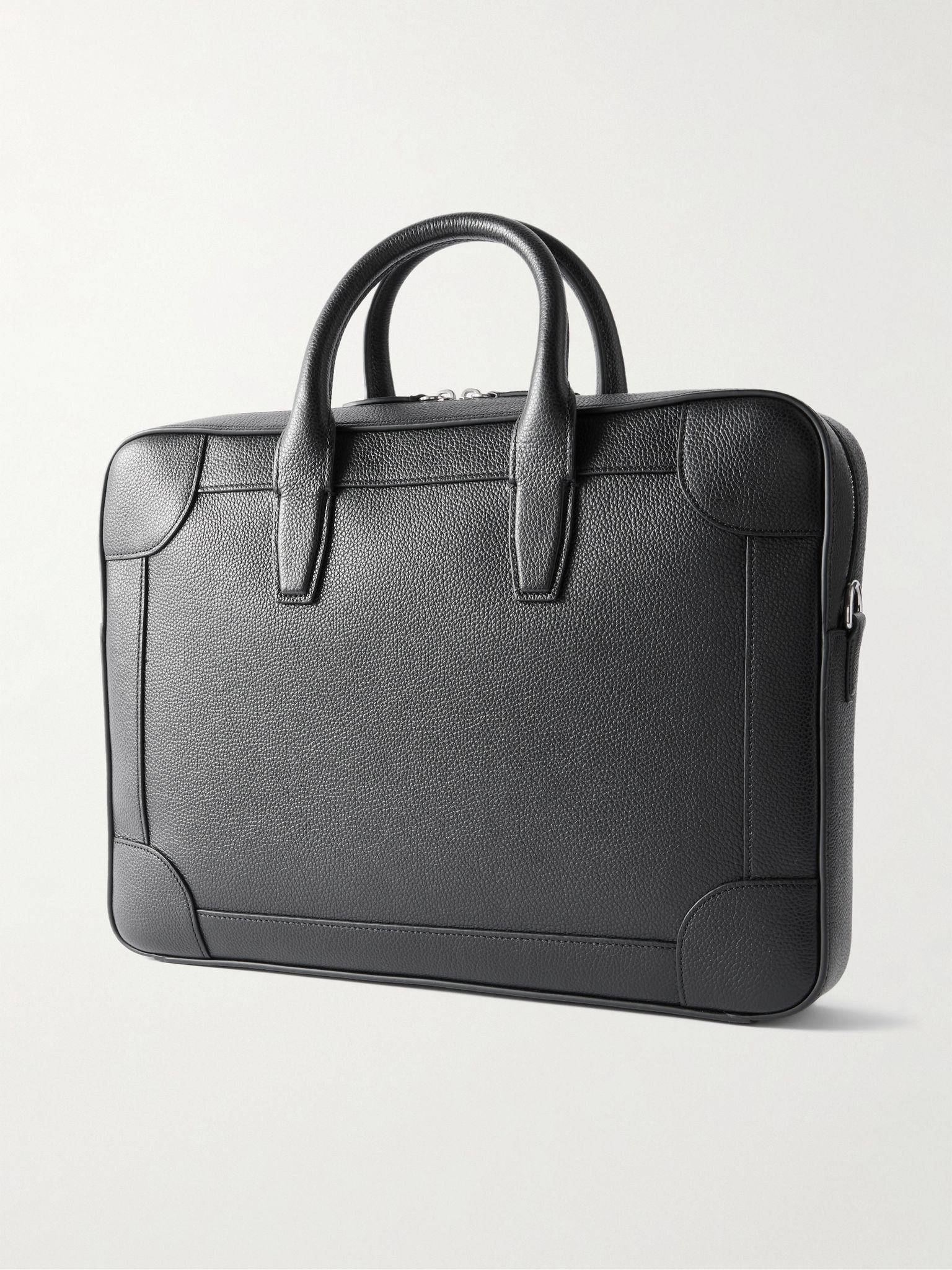 Belgrace Full-Grain Leather Briefcase Black - 3