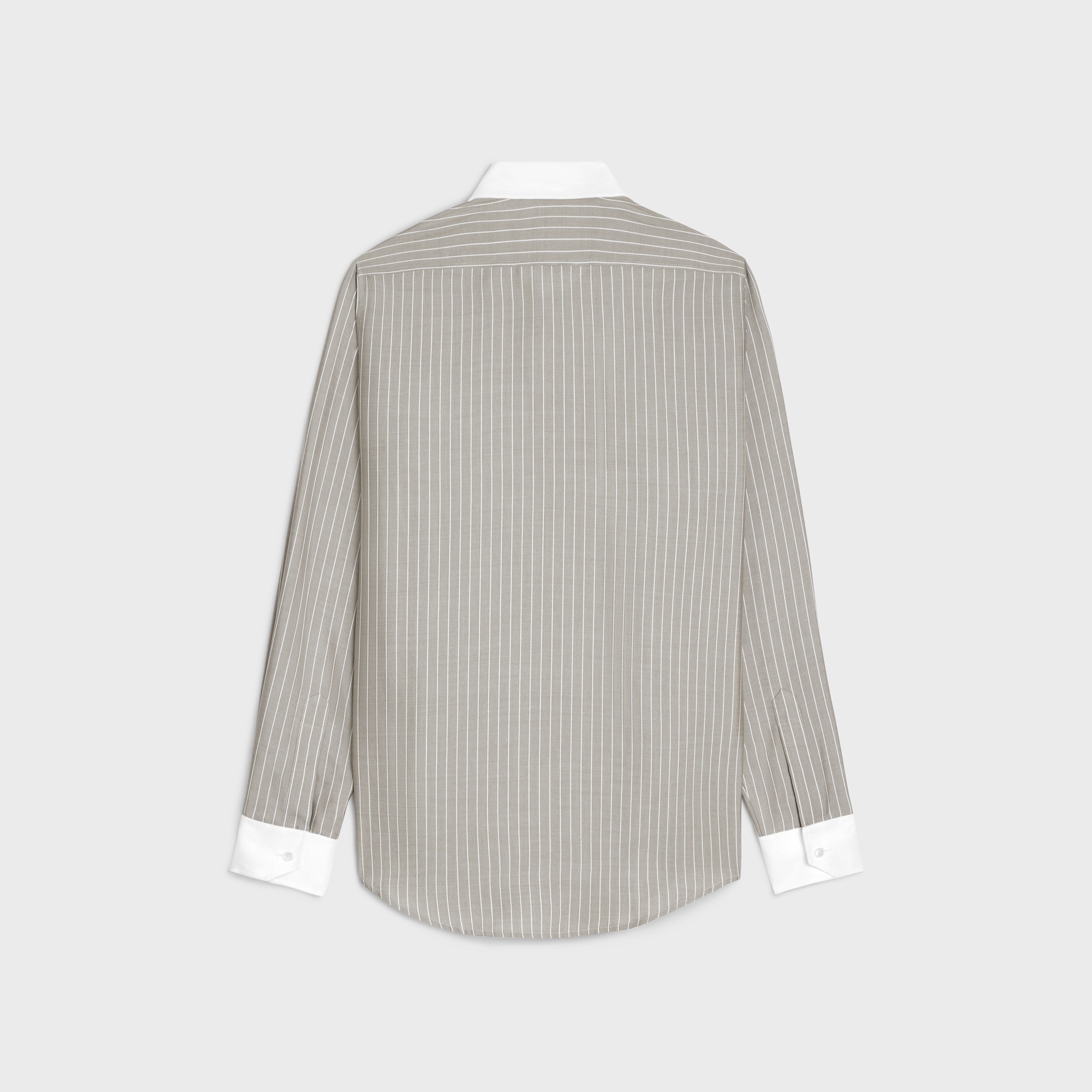 loose carnaby shirt in striped silk - 2