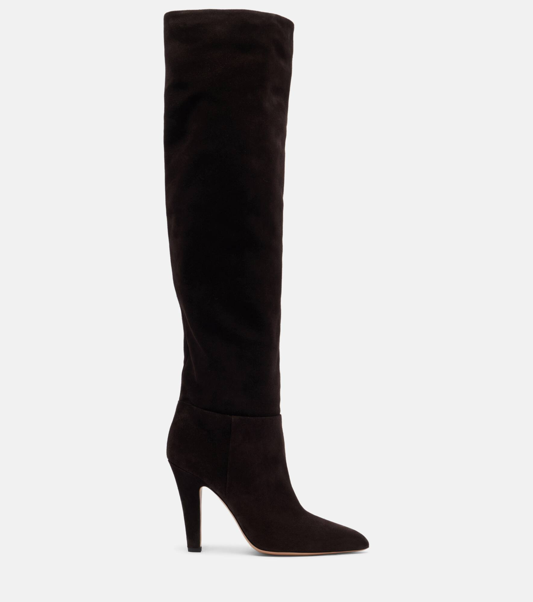 Elsa 100 suede over-the-knee boots - 4