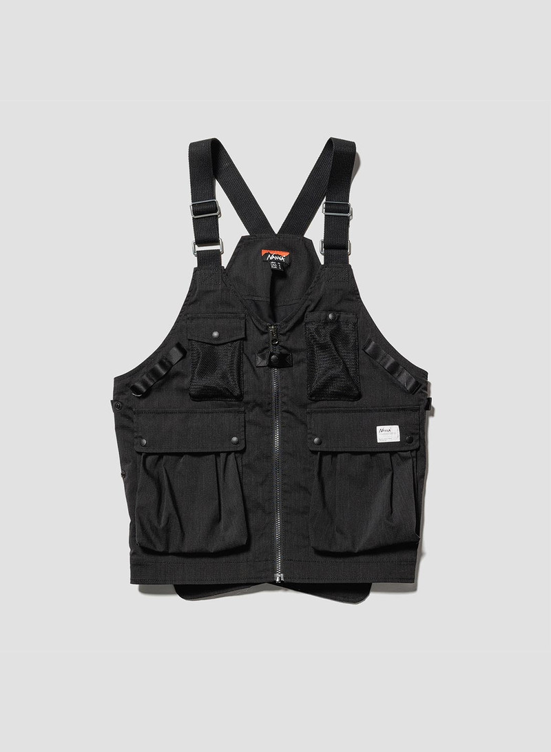 Nanga Takibi Ripstop Field Vest in Black 1