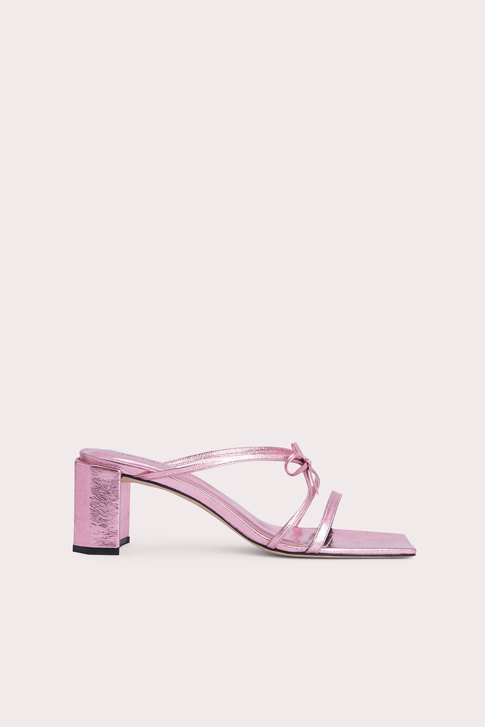 June Pink Metallic Leather - 1
