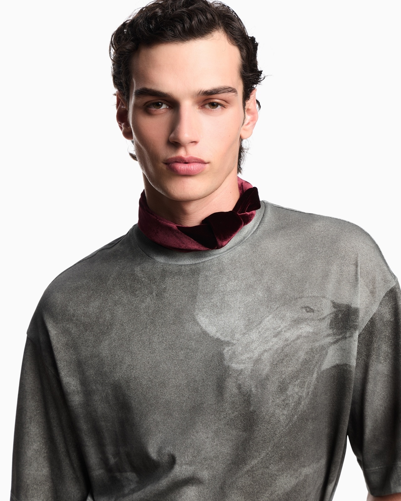 ASV PRINTED-JERSEY T-SHIRT WITH OVERSIZED EAGLE - 5