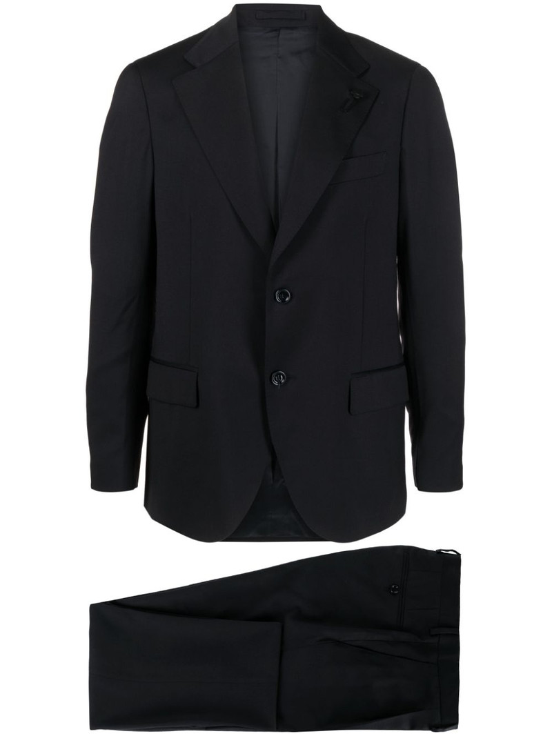 single-breasted wool suit set 1