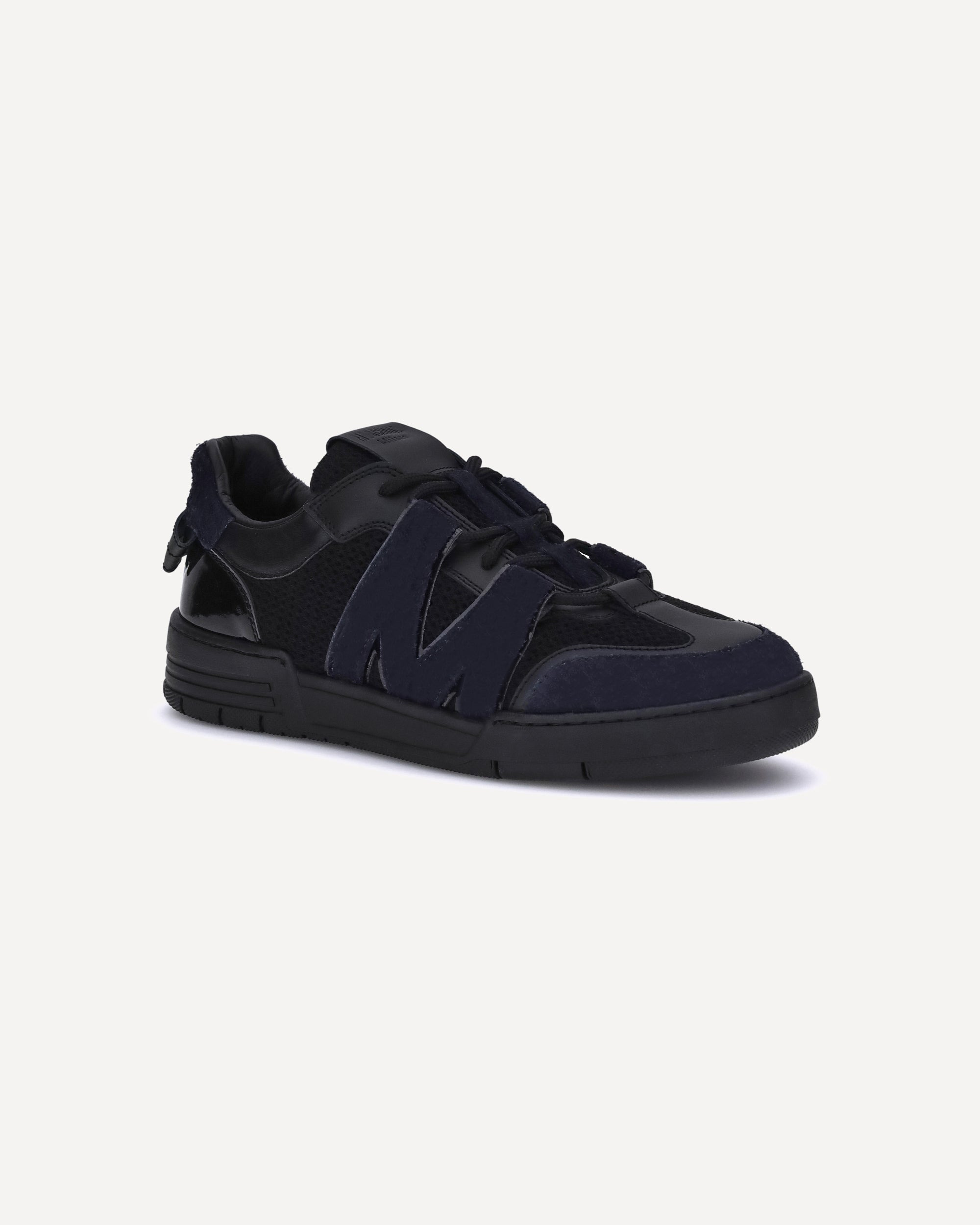 Leather and mesh Sneakers - 2
