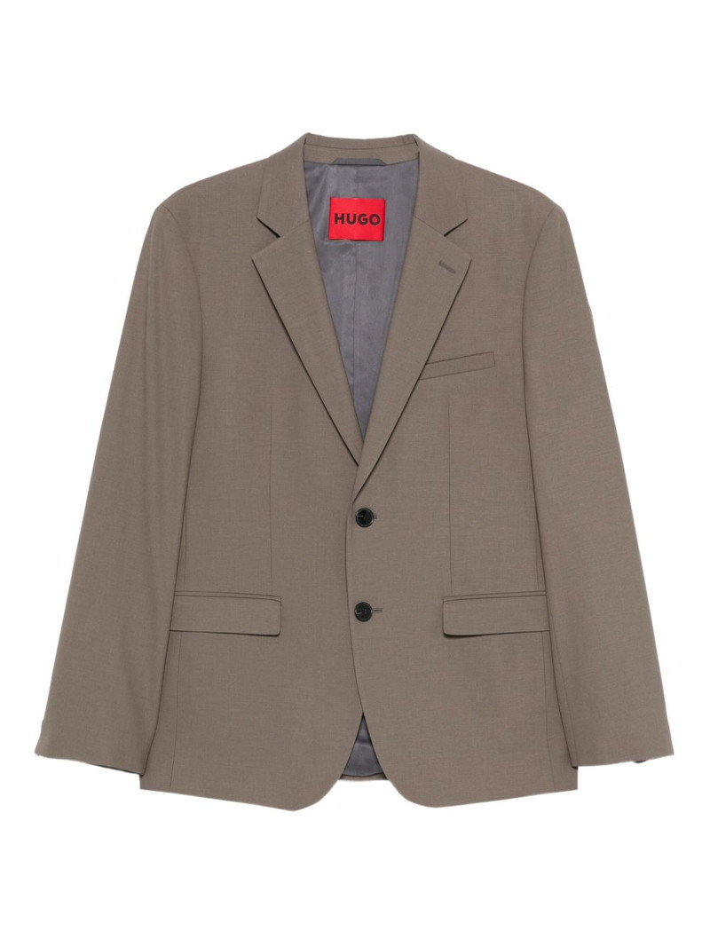 wool blend single-breasted suit 1
