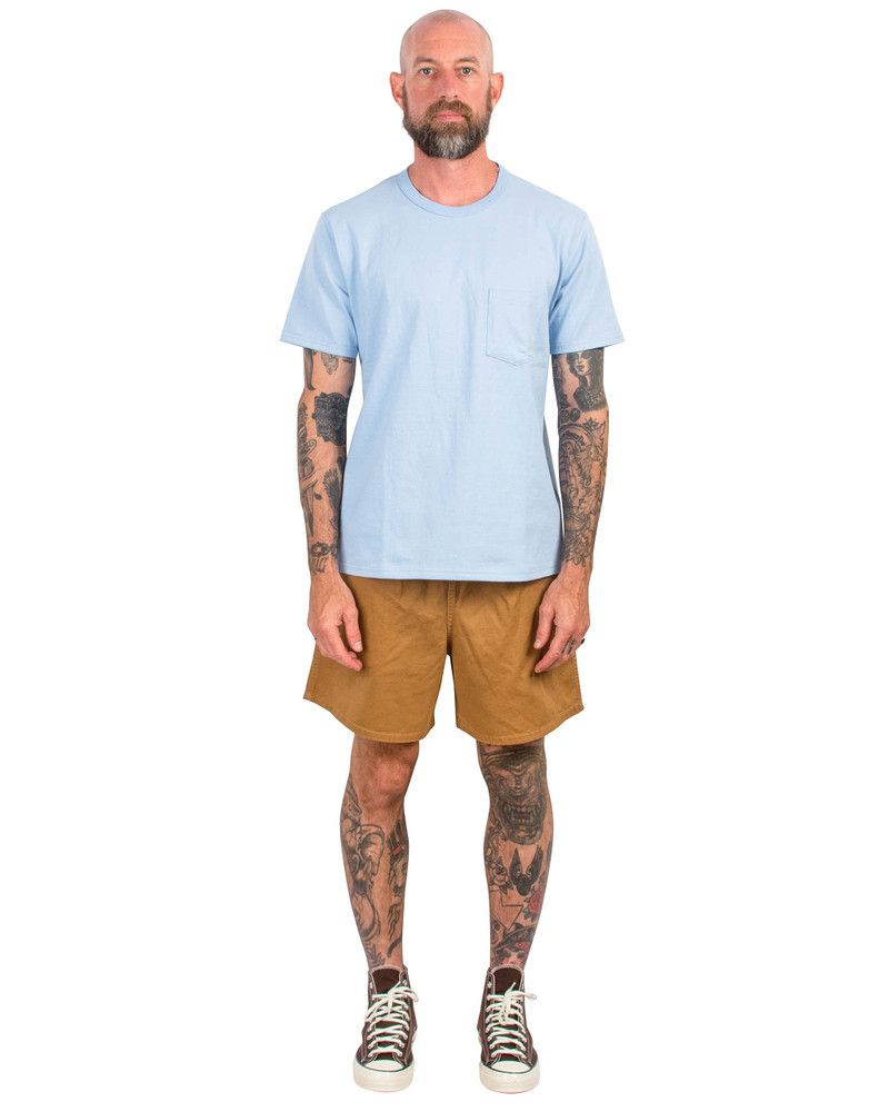 The Real McCoys MC22006 Pocket Tee Saxe outlook