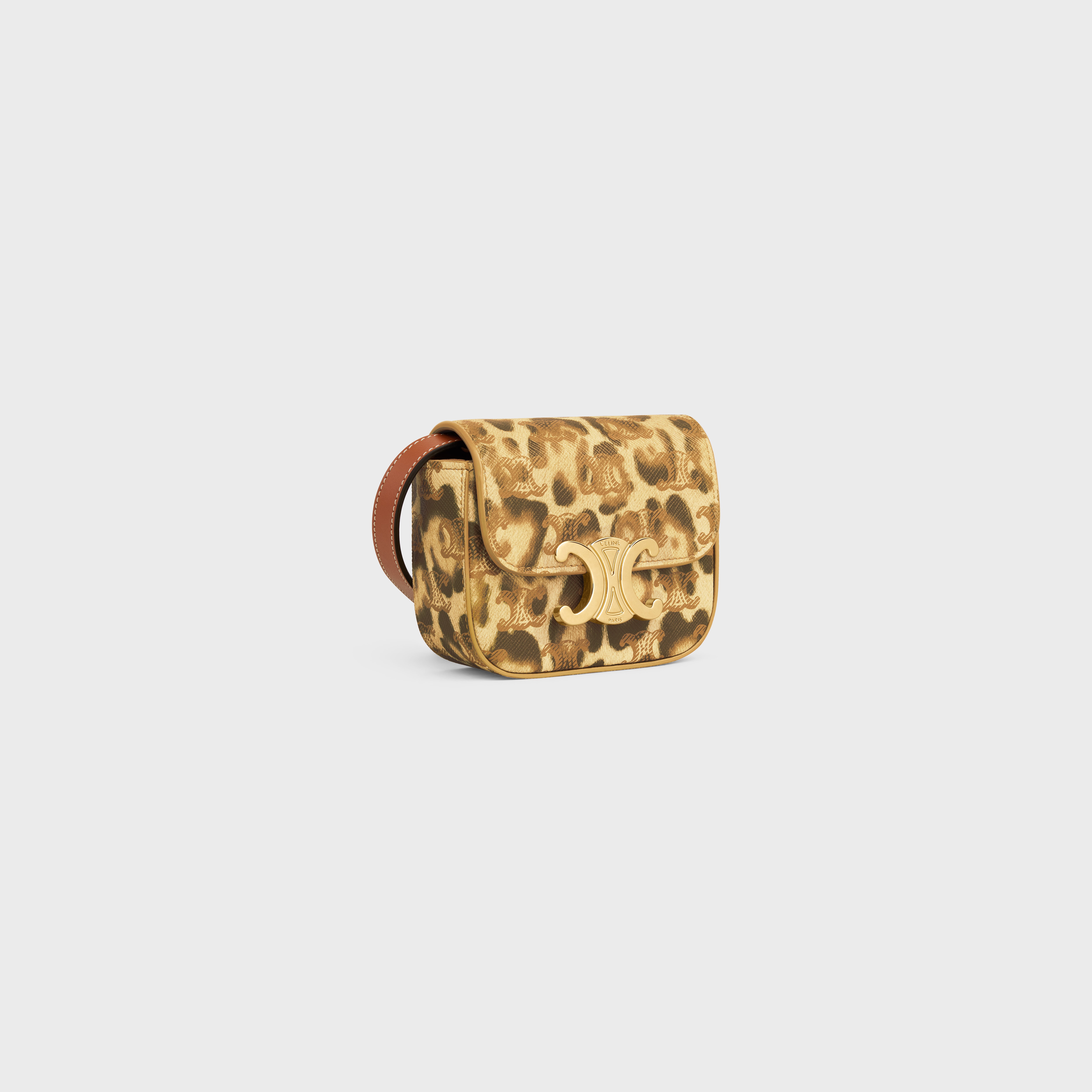 MINI CLAUDE in Triomphe Canvas with leopard print - 2