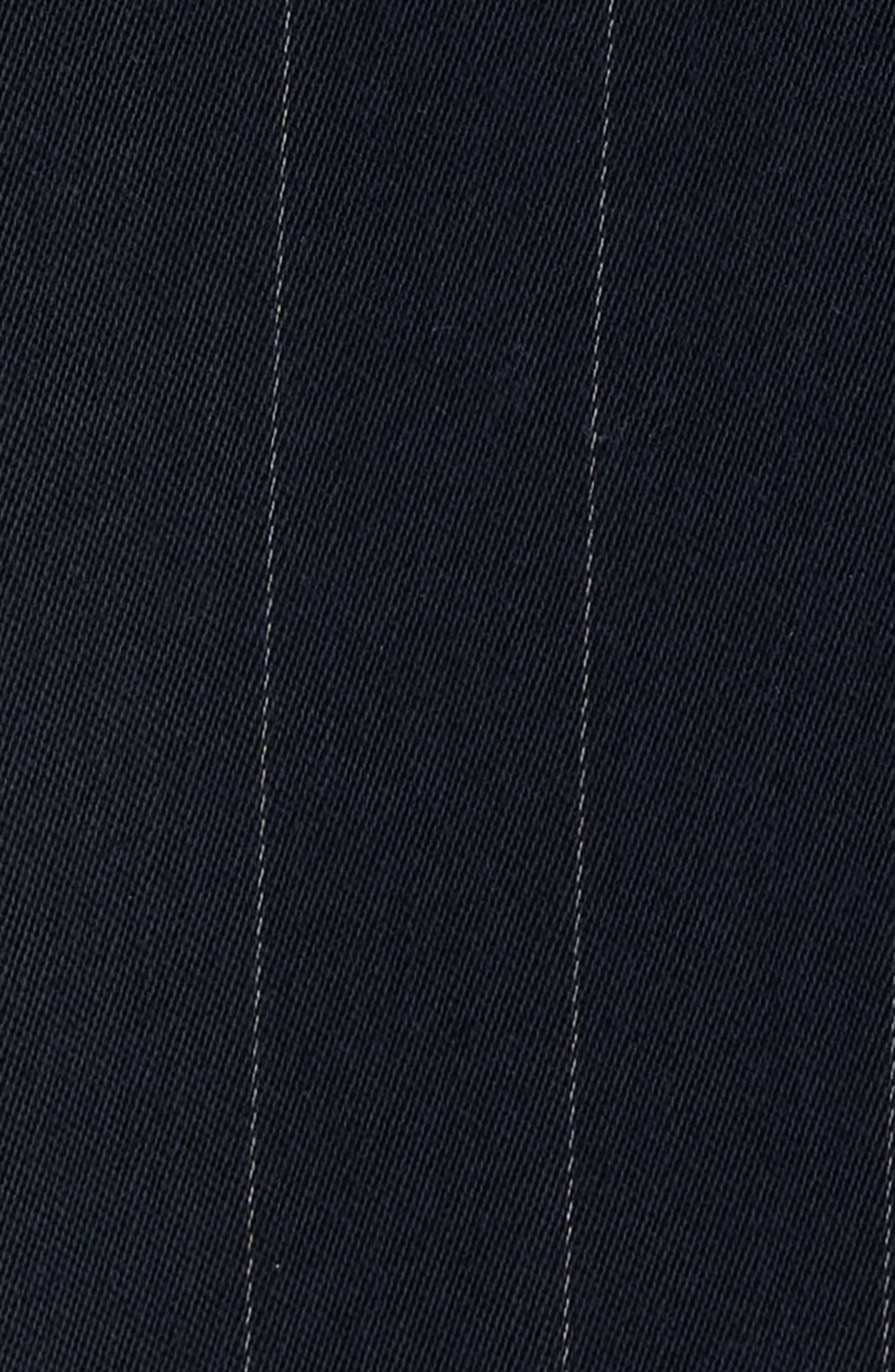 Acne Studios Julaga Layered Fluid Pinstripe Blazer in Navy at Nordstrom - 7