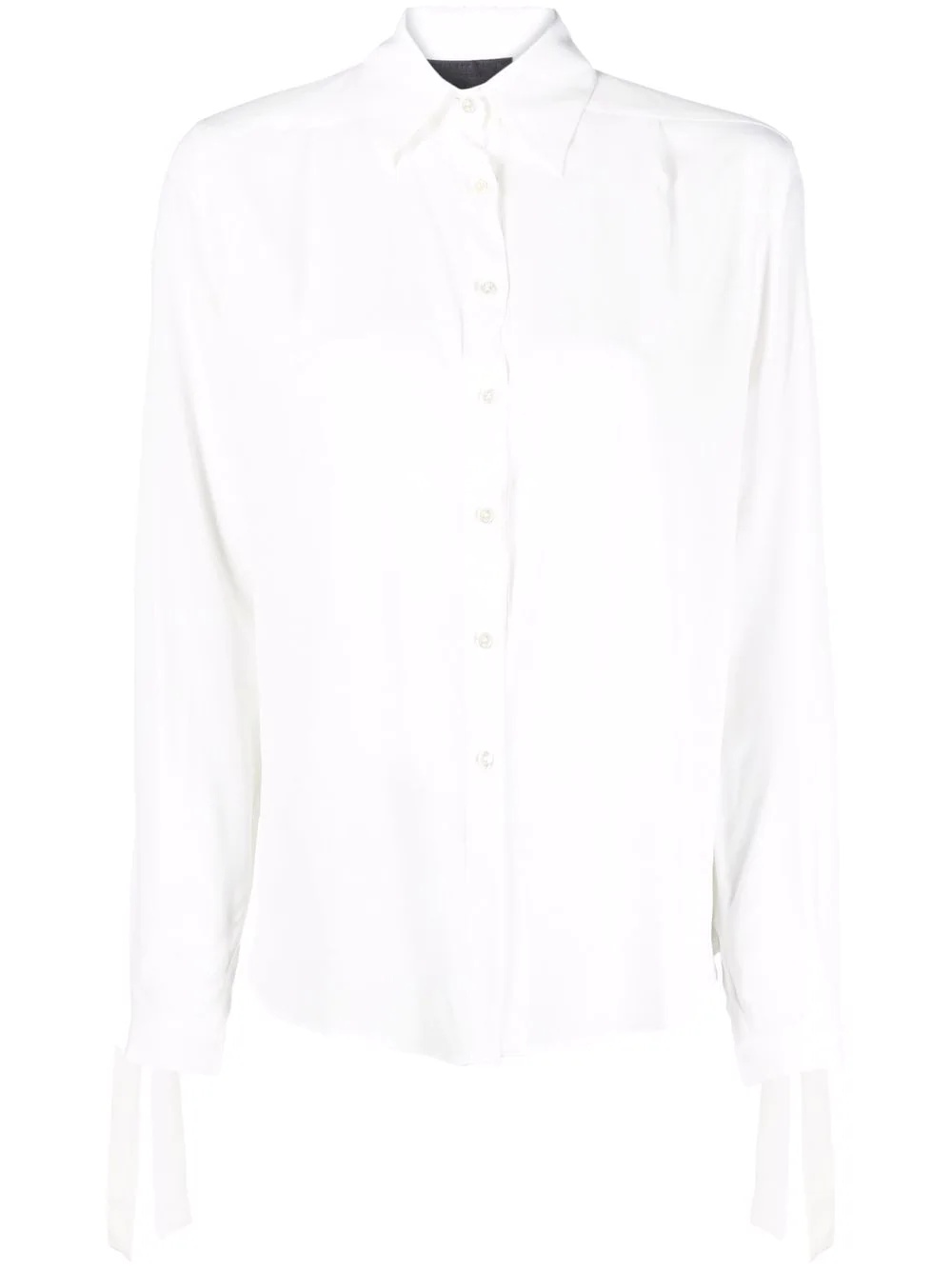 button-down silk shirt - 1