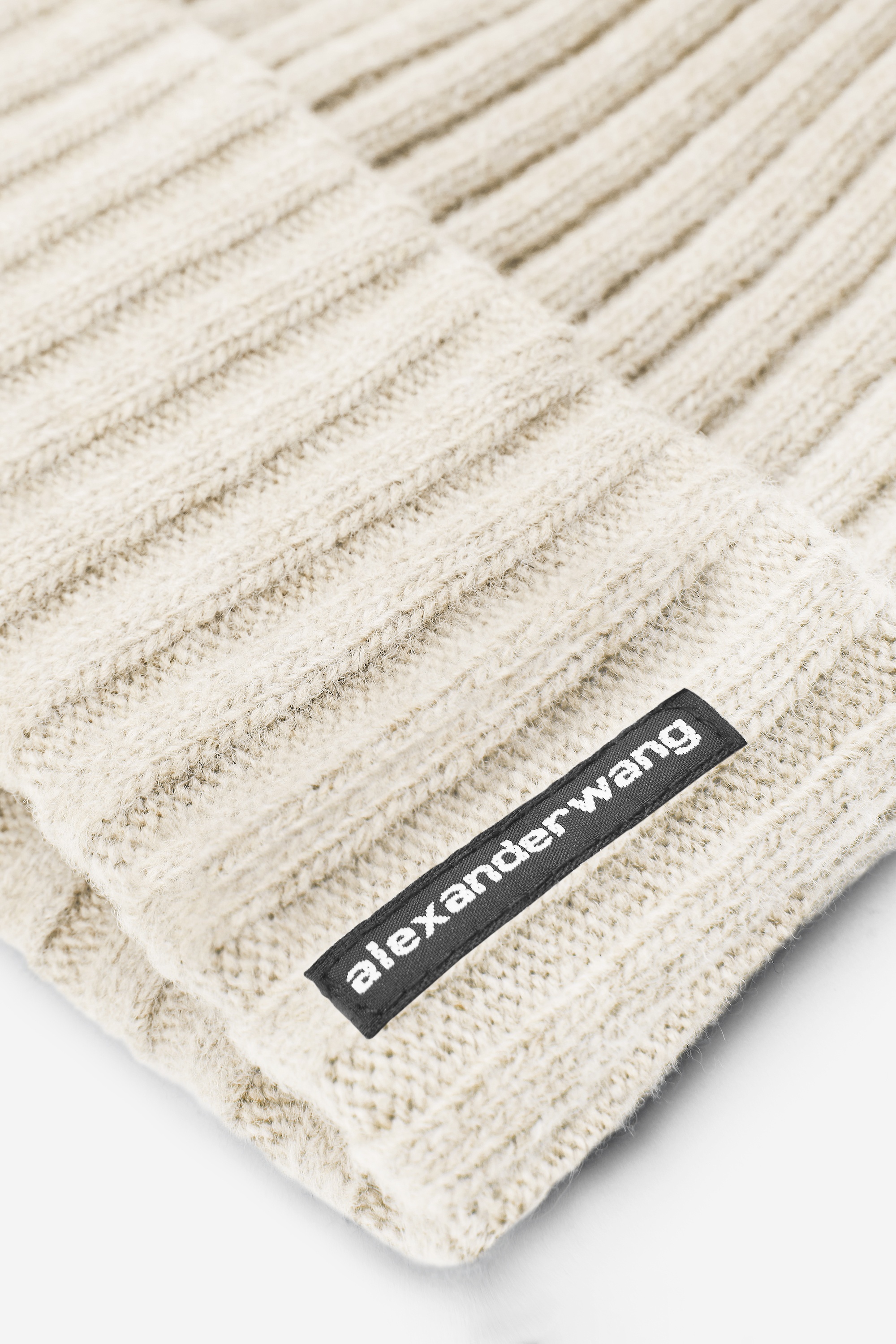 Ribbed Beanie with Logo Flag Tag - 2