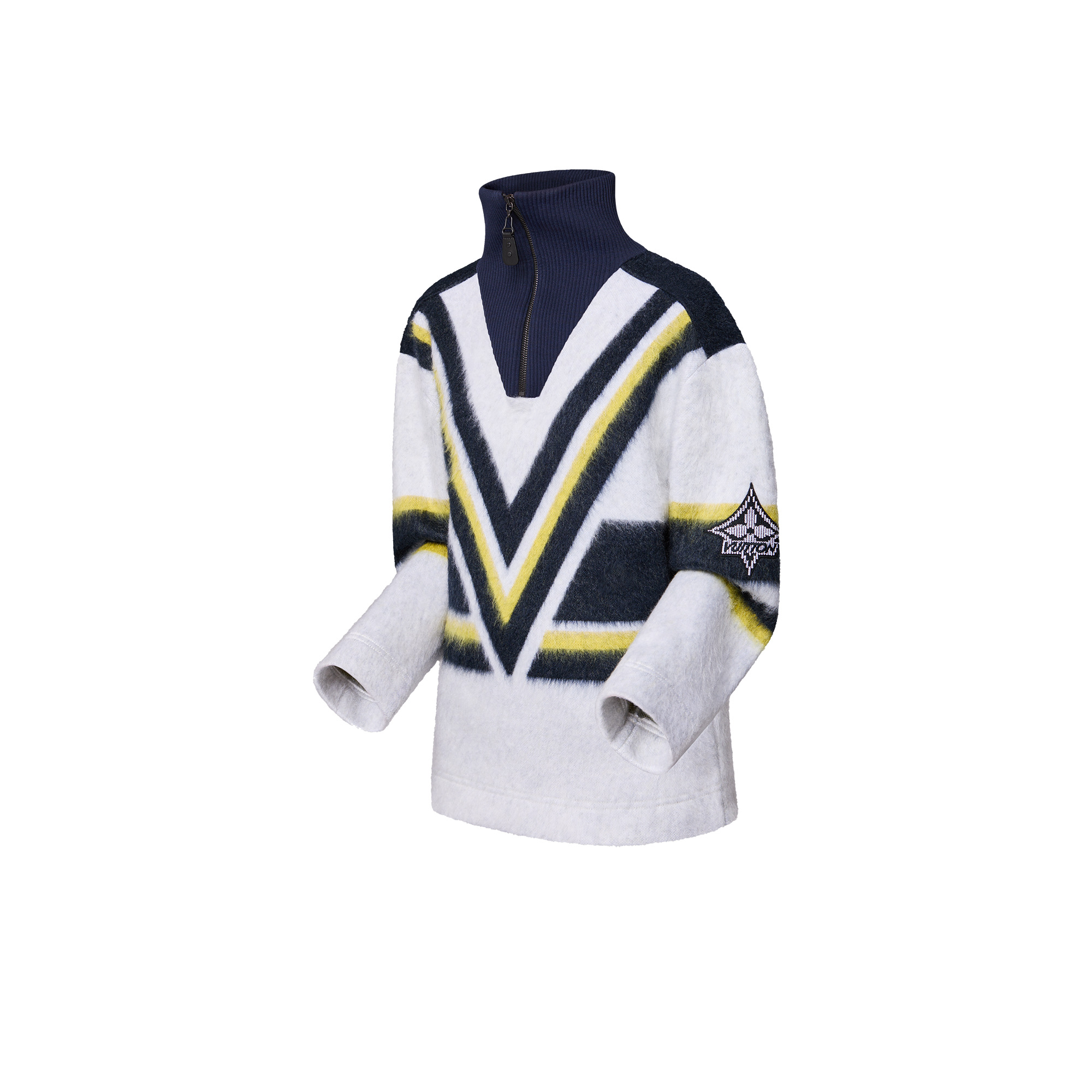 Mohair Hockey Stripes Pullover - 2