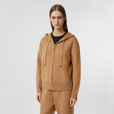 Burberry Monogram Motif Cashmere Blend Hooded Top outlook