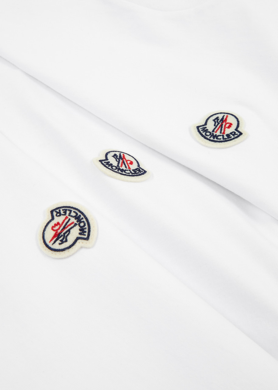Logo cotton T-shirt - set of three - 5