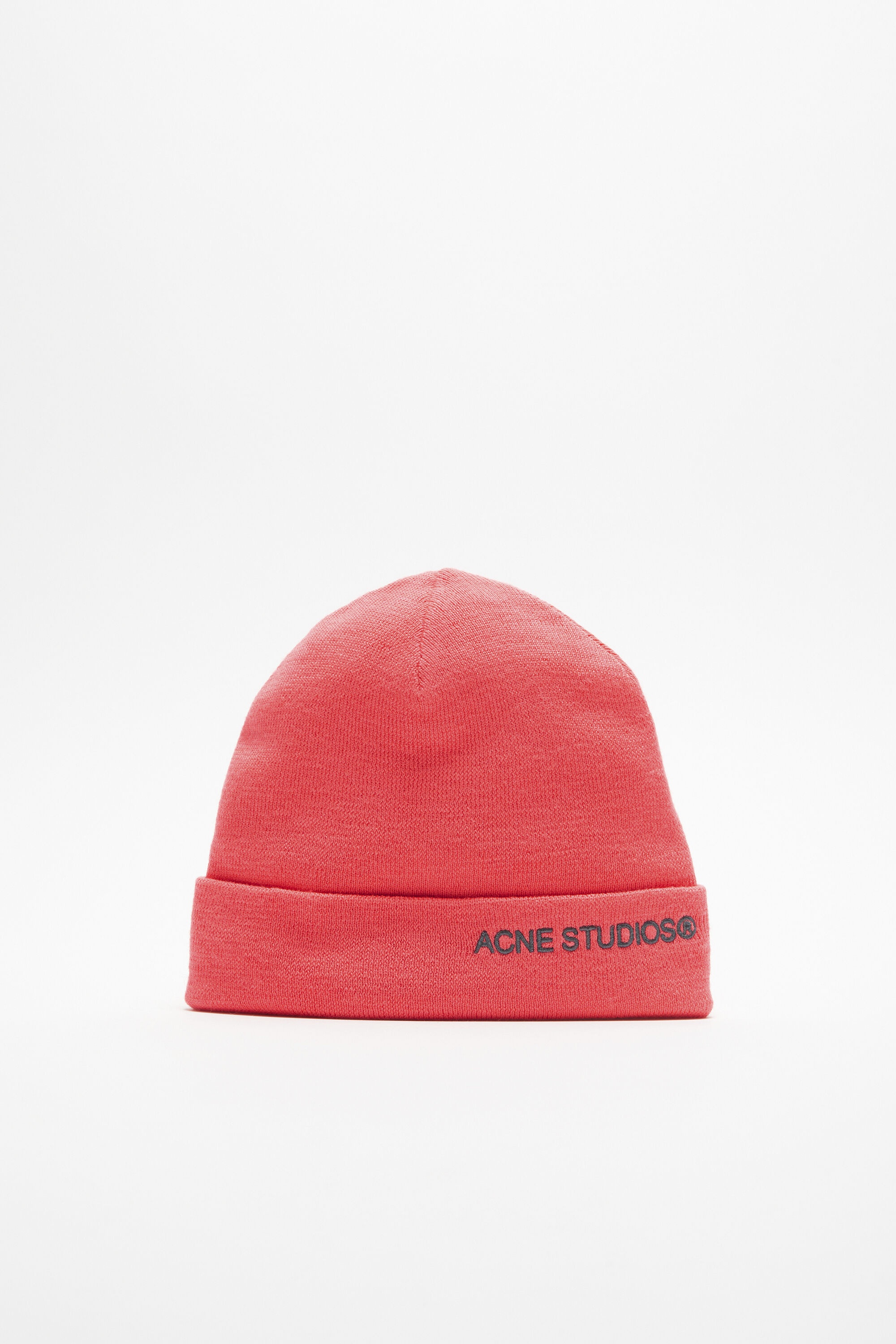 Embroidered logo beanie - Fluo pink - 1
