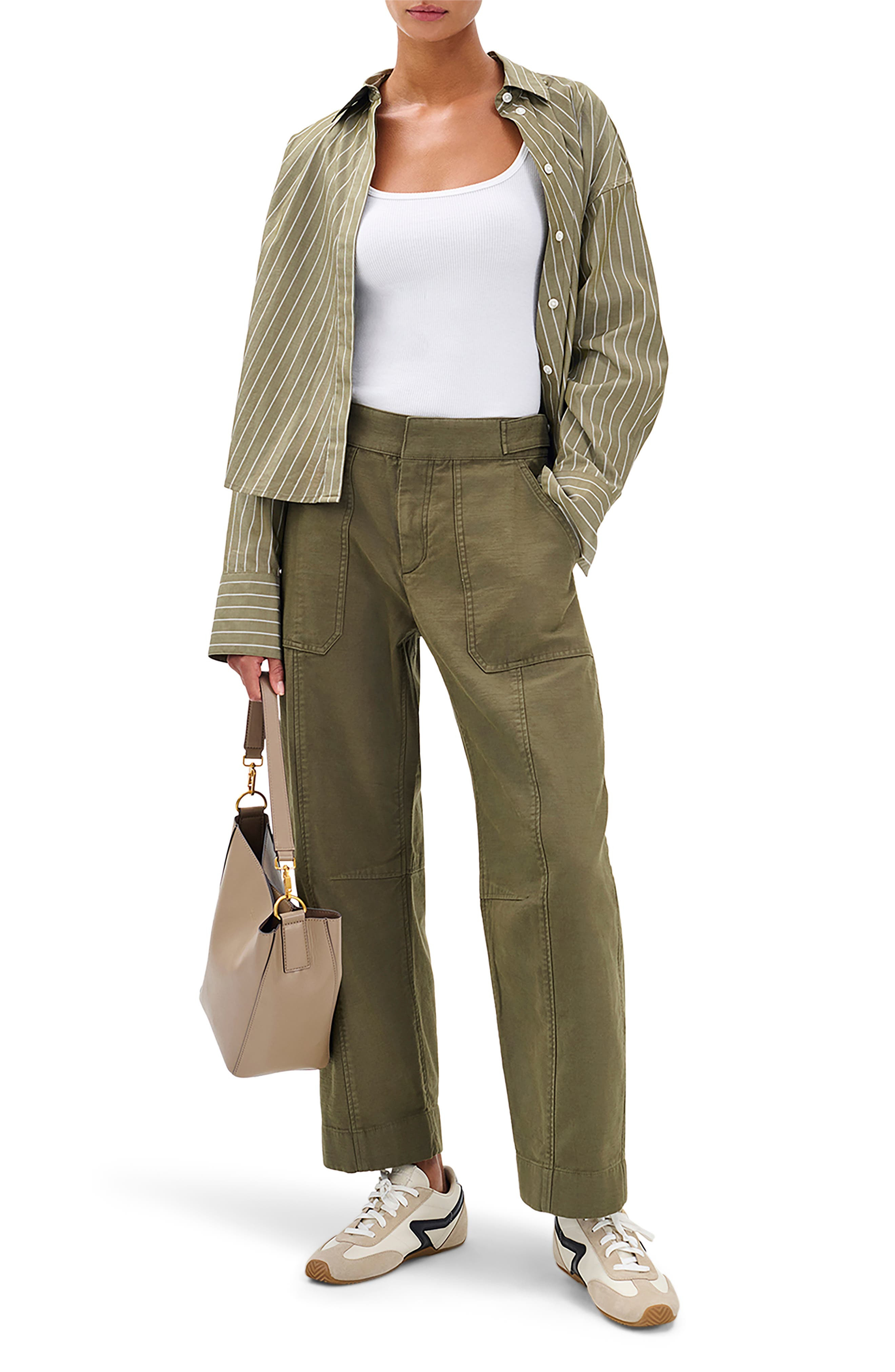 rag & bone Anita Pants in Olive at Nordstrom - 7
