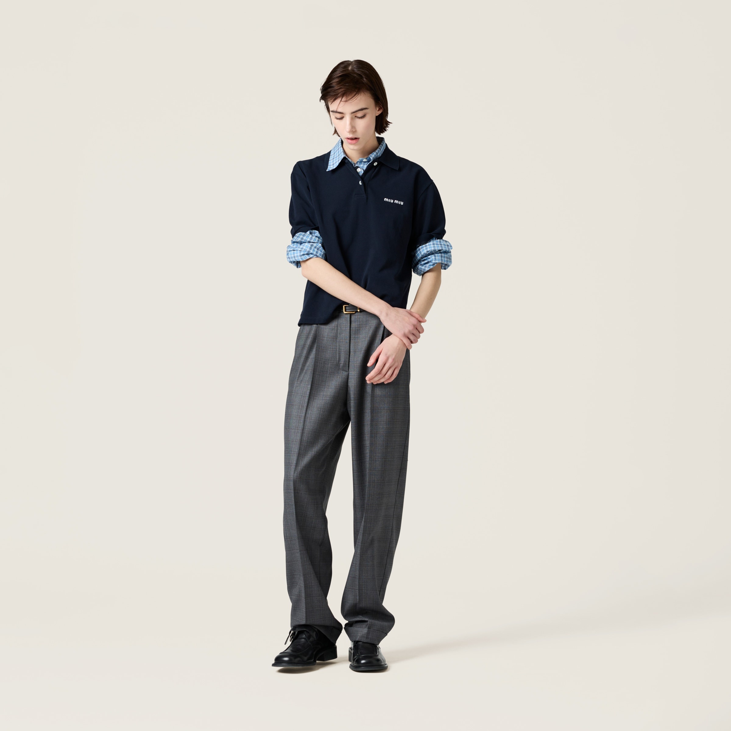 Prince of Wales checked wool pants - 2
