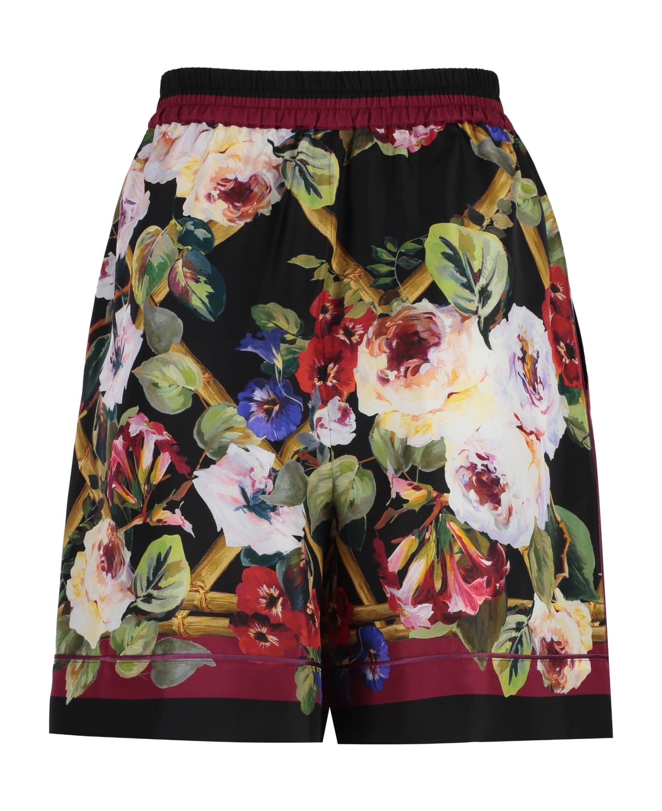 Multicolor Silk Shorts - 2