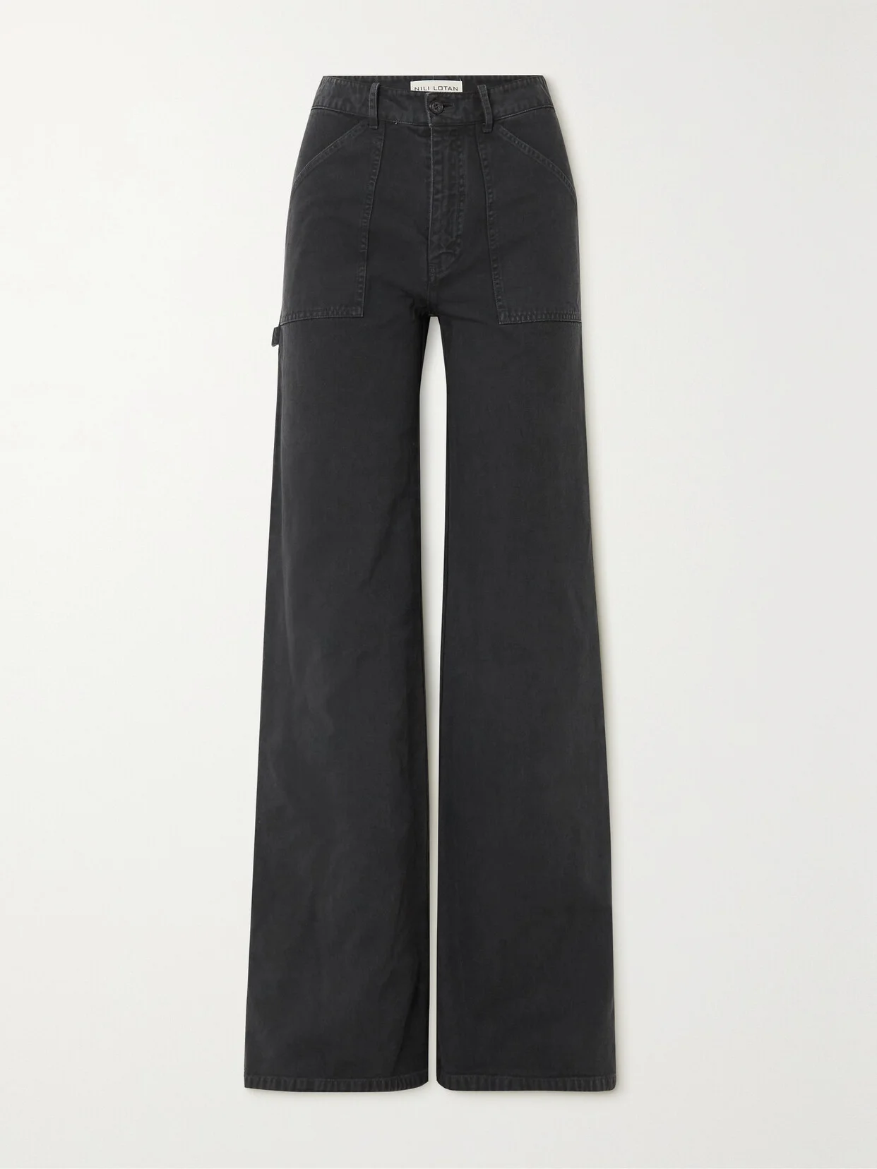 Quentin Cotton-twill Wide-leg Pants - 1