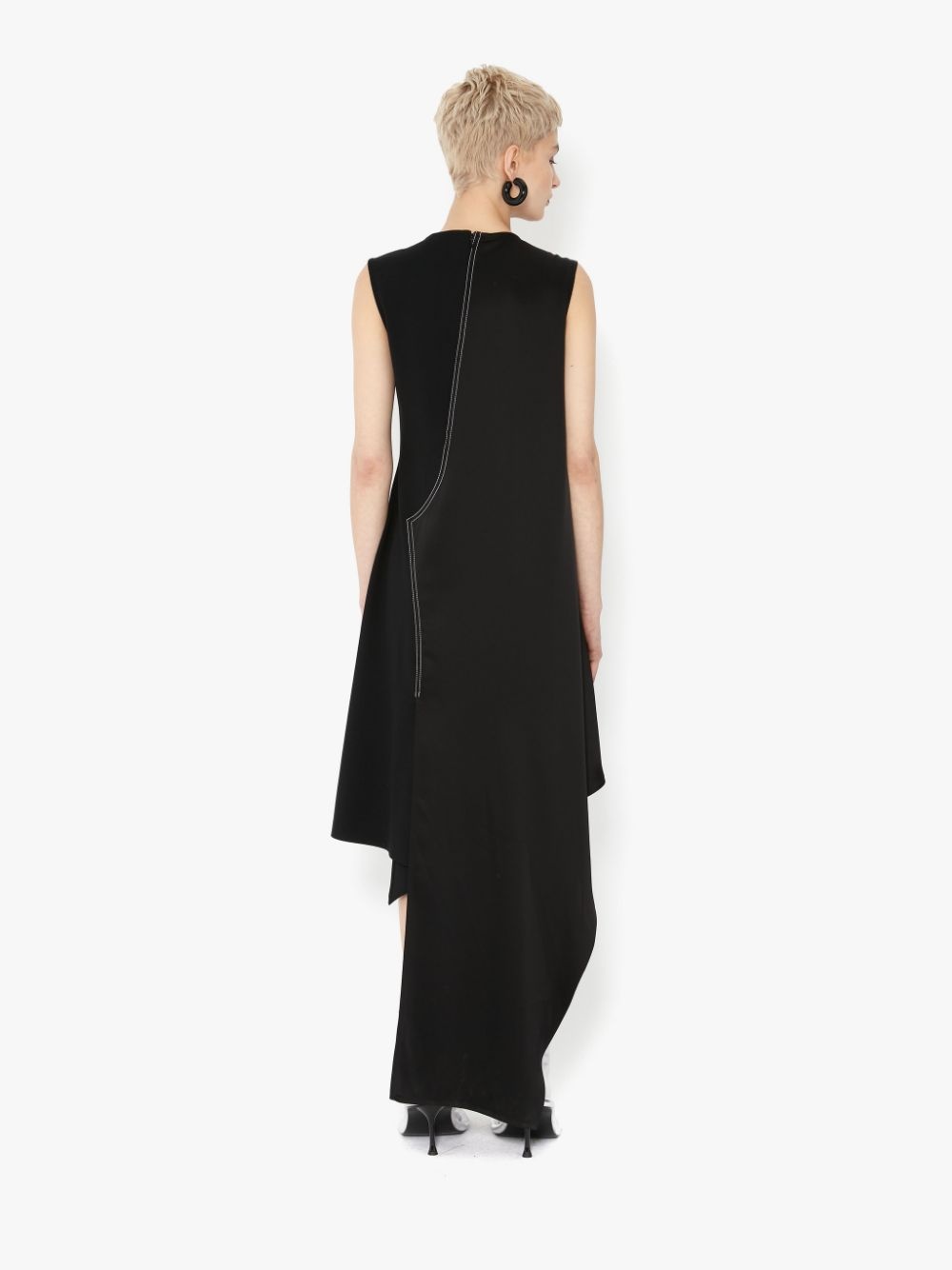 ASYMMETRIC SLEEVELESS DRESS - 4