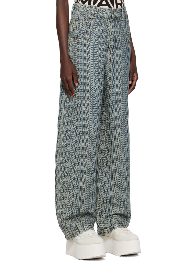 Blue 'The Washed Monogram' Jeans 2