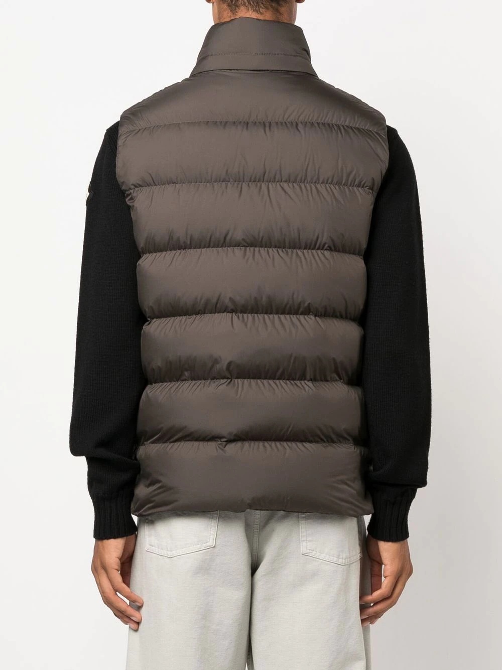 logo-patch padded gilet - 4