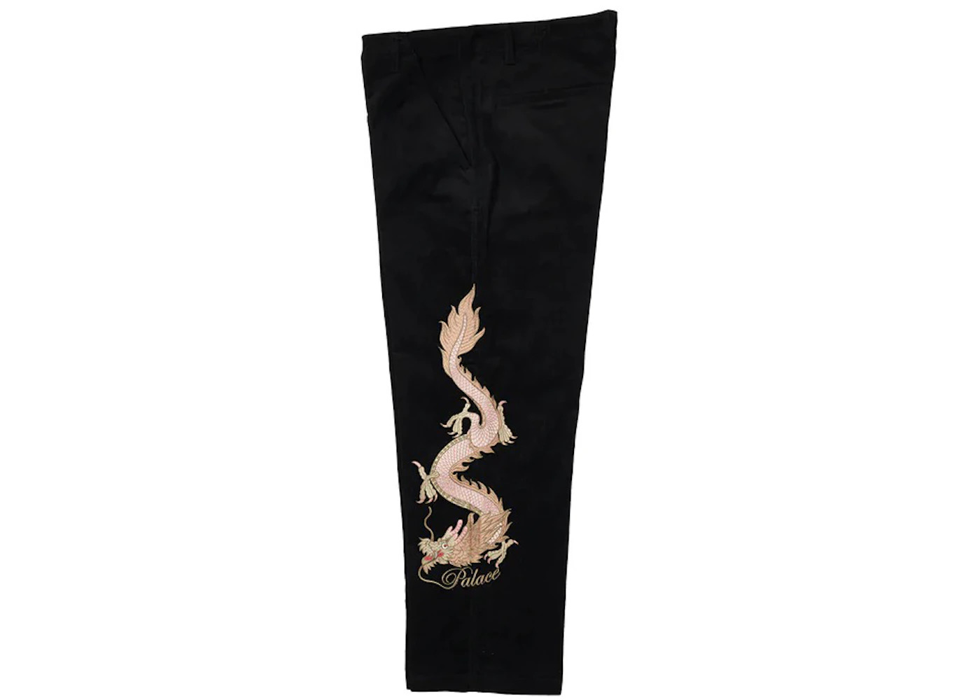 Palace Double Dragon Tour Plain Pant Black - 2