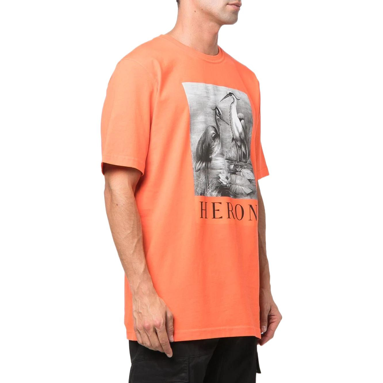 HERON PRESTON Heron T-shirt 'Orange' HMAA026C99JER0012210 - 3