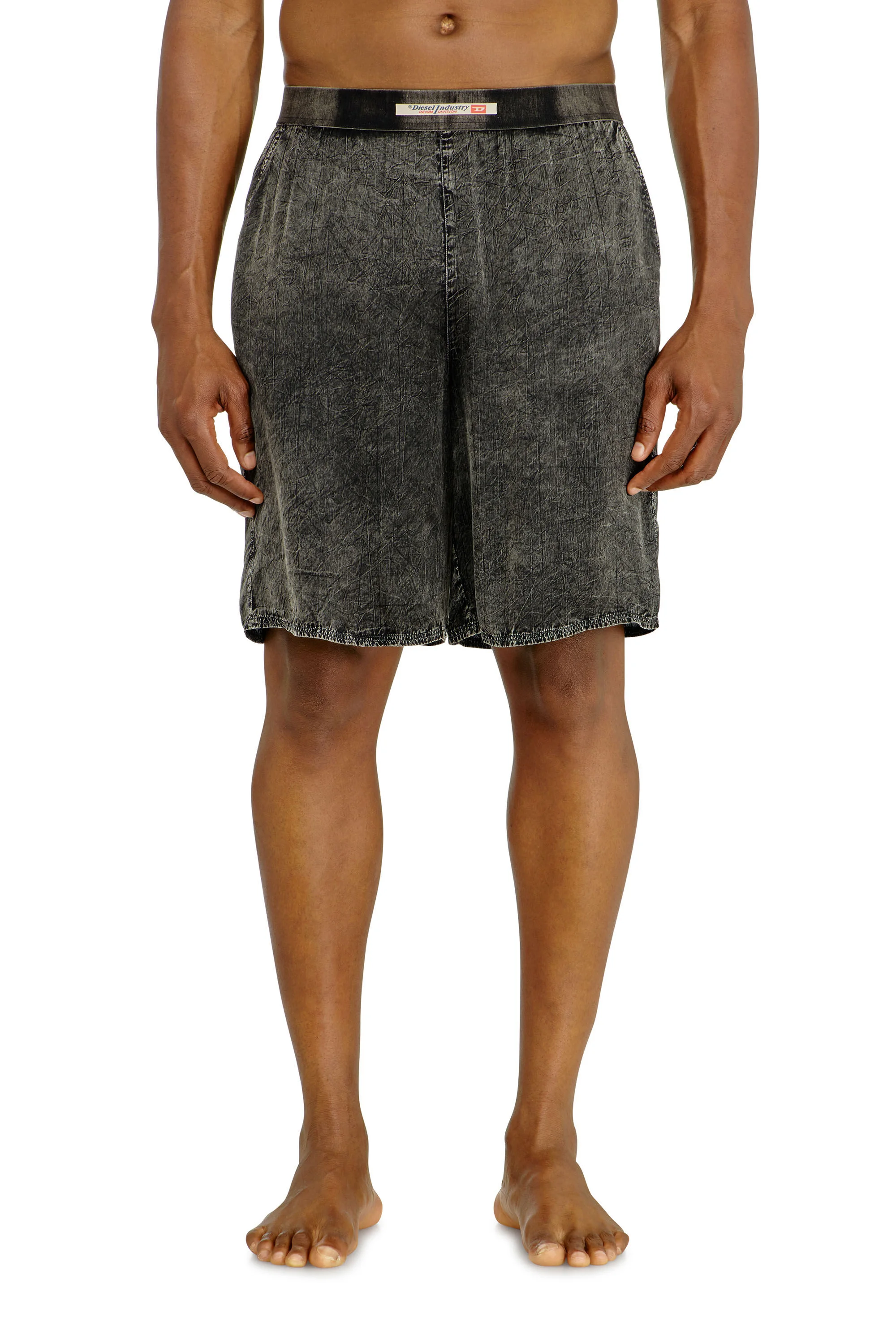 SHORT PANTS IN TREATED FLUID VISCOSE - 1