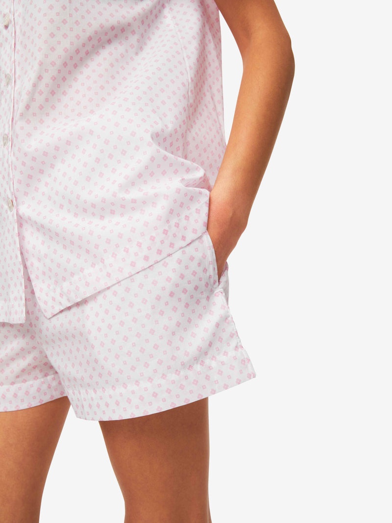 Women's Short Pyjamas Nelson 92 Cotton Batiste Pink - 6