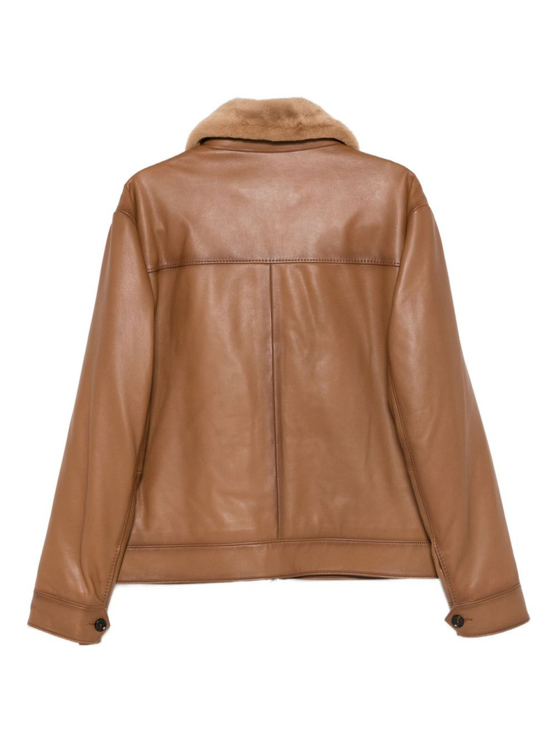 BOSS fur-collar jacket outlook