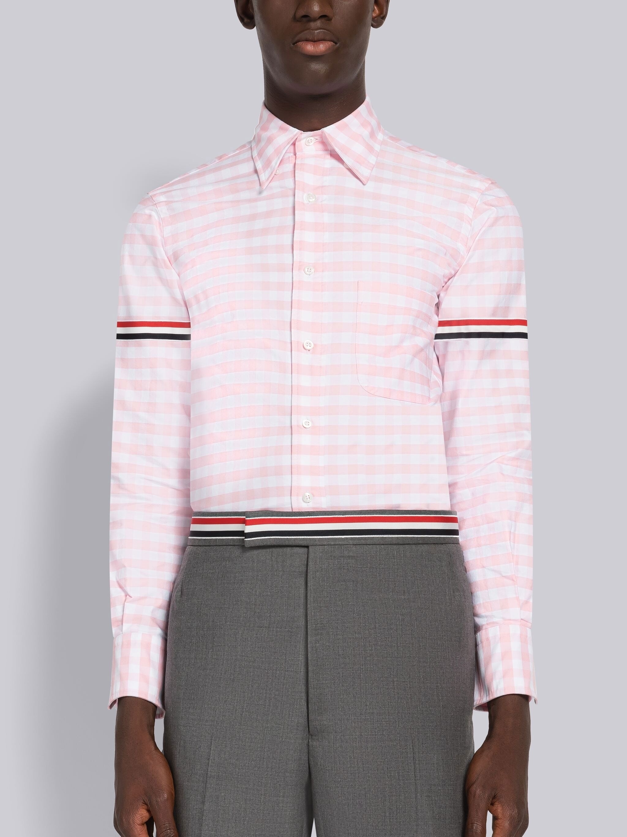 Gingham Oxford Armband Classic Shirt - 1