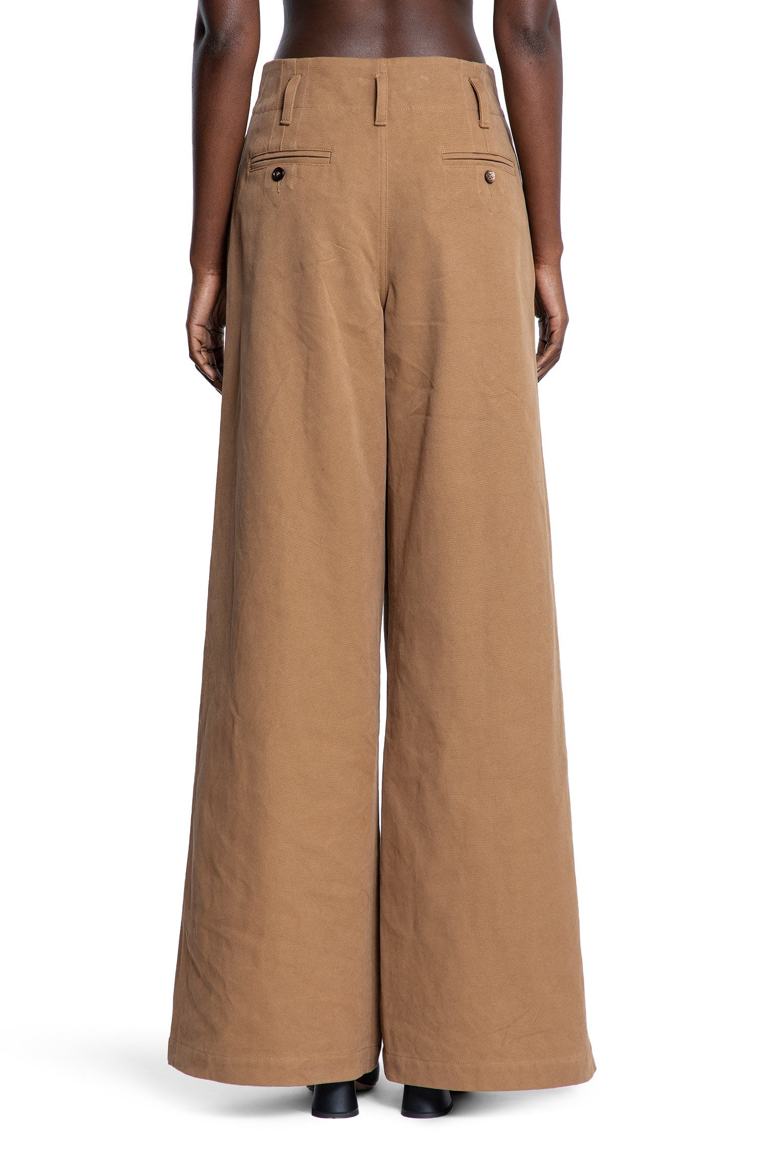 High-Rise-Wide-Leg-Pants-In-Cotton-Canvas - 5